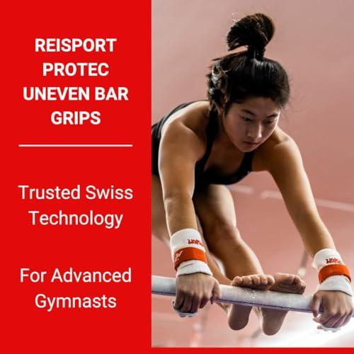 Reisport Reisport Women\'s Gymnastic Grips Protec Elite Hook & Loop Uneven Bar Grips, X-Small, Small, Medium, Women and Girls Gymnastics Training, Triple Strength Leather With Kevlar, Less Stretch, Safe Grip