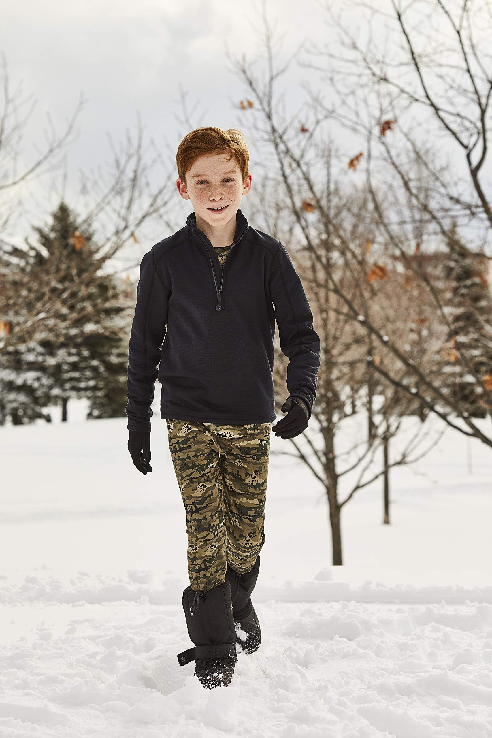 Terramar Terramar Boys' Standard Silkskins Boxer Brief (4-Pack Underwear), Black/Team Red/Team Royal/Steel, Large