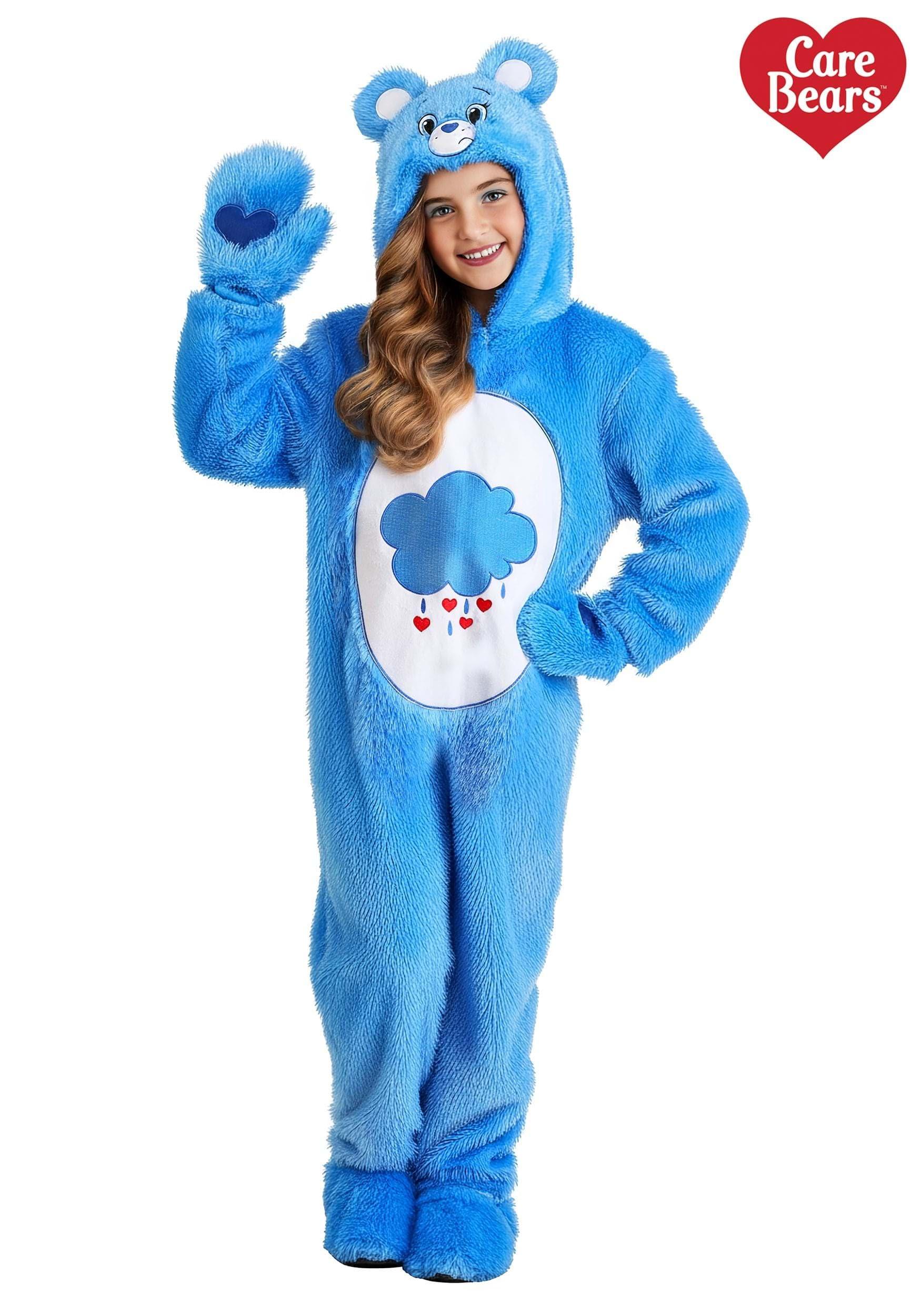 Fun Costumes Fun Costumes Care Bear Grumpy Bear Onesie for Kids | Classic 80s Cartoon Character | Perfect for Halloween or Pretend Play