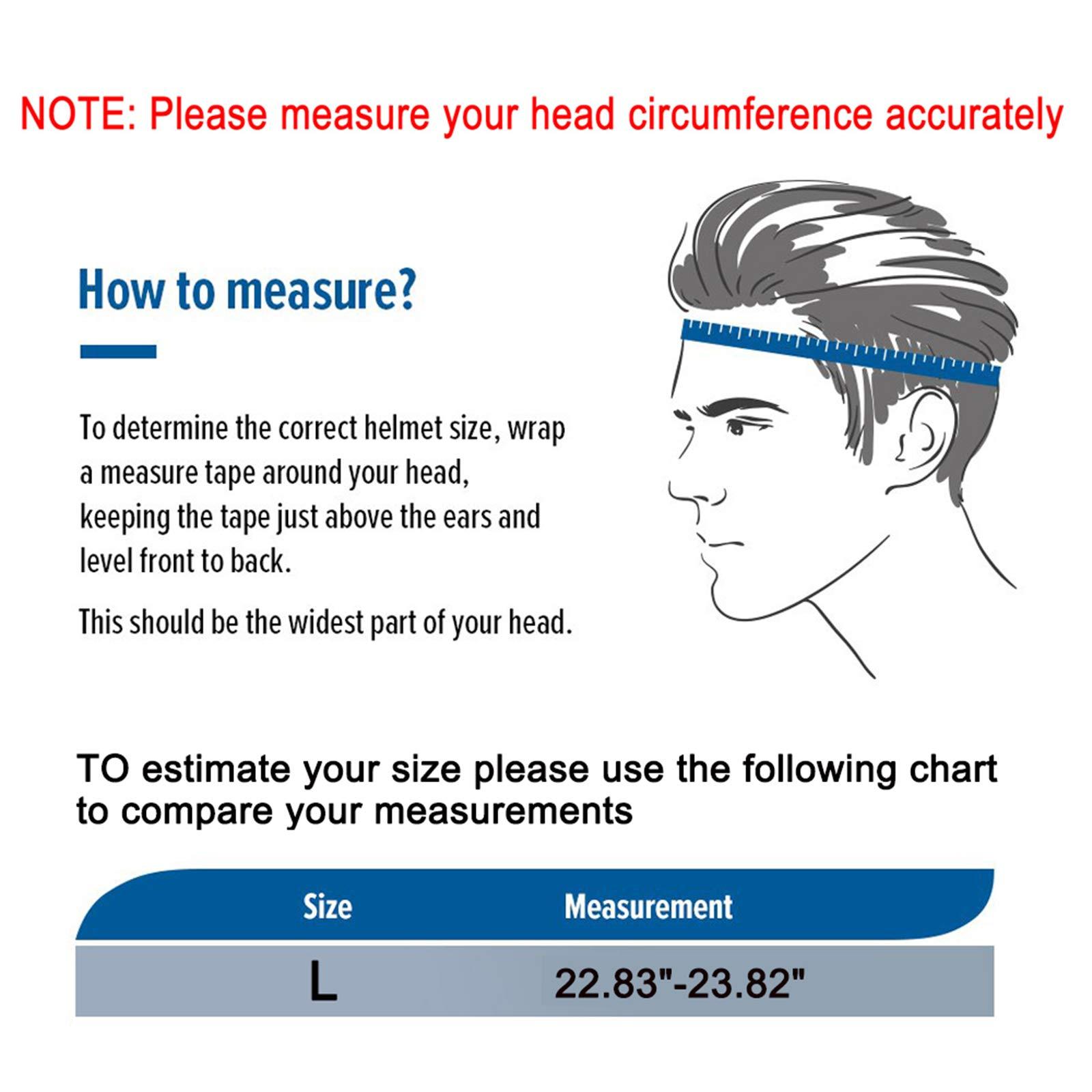 67i 67i Bike Helmet Skateboard Helmet Adult Bike Helmet Skate Helmet Bicycle Helmet Men Women Scooter Helmet for Multi-Sports Bicycle Scooter Inline Roller Skate Rollerblading Cycling (Silver, Large)