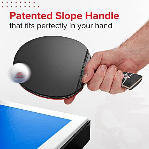 AirBlades AirBlades The Peace Maker ALC - Professional Ping Pong Paddle - Carbon Fiber Table Tennis Racket Producing Maximum Spin & Control for All Levels - Hard Carry Case & Ergonomic Handle.