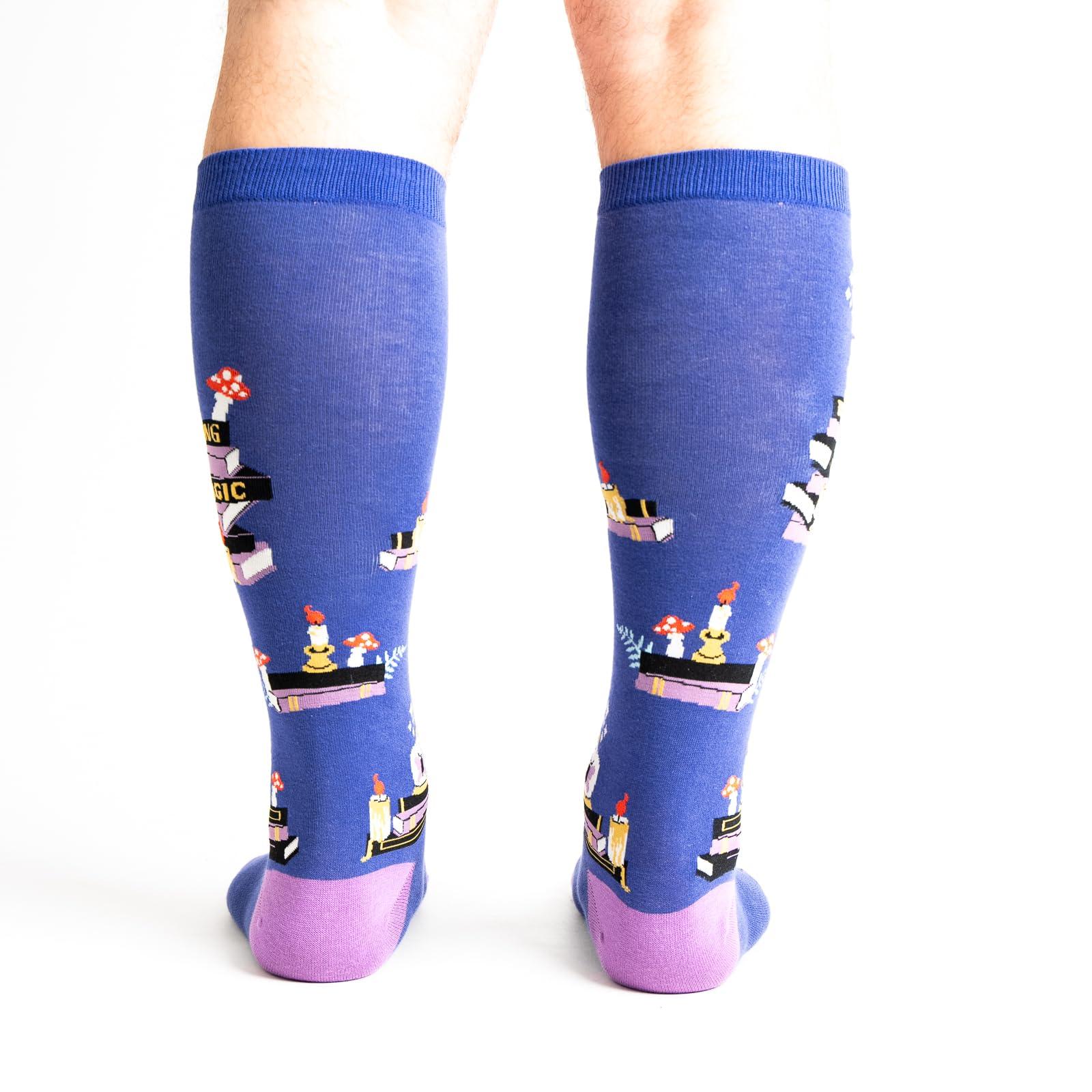 Sock It To Me Sock It To Me, Women's Wide-Calf Stretch-It, Reading Is Magic Socks, One Size