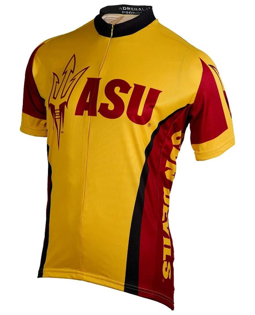 Adrenaline Promotions Adrenaline Promotions NCAA Men\'s Arizona State Sun Devils Road Cycling Jersey (Medium) Yellow