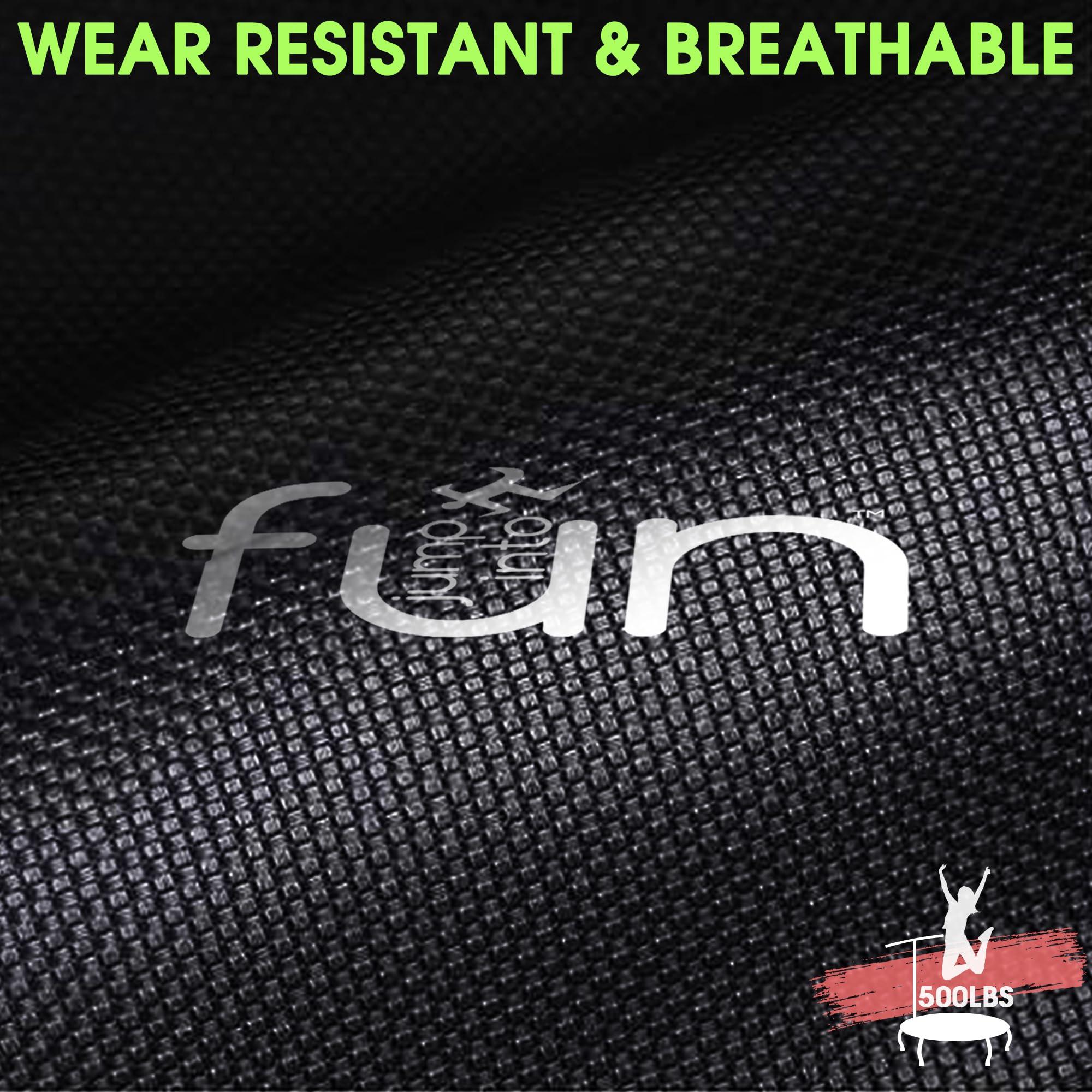 Jump Into Fun Jump Into Fun 40" Rebounder Mini Tranpoline Indoor for Adults, 330LBS Foldable Fitness Tranpoline Adults with Adjustable T-Bar Handle, Slient Exercise Rebounder for Indoor/Garden Workout, Blue