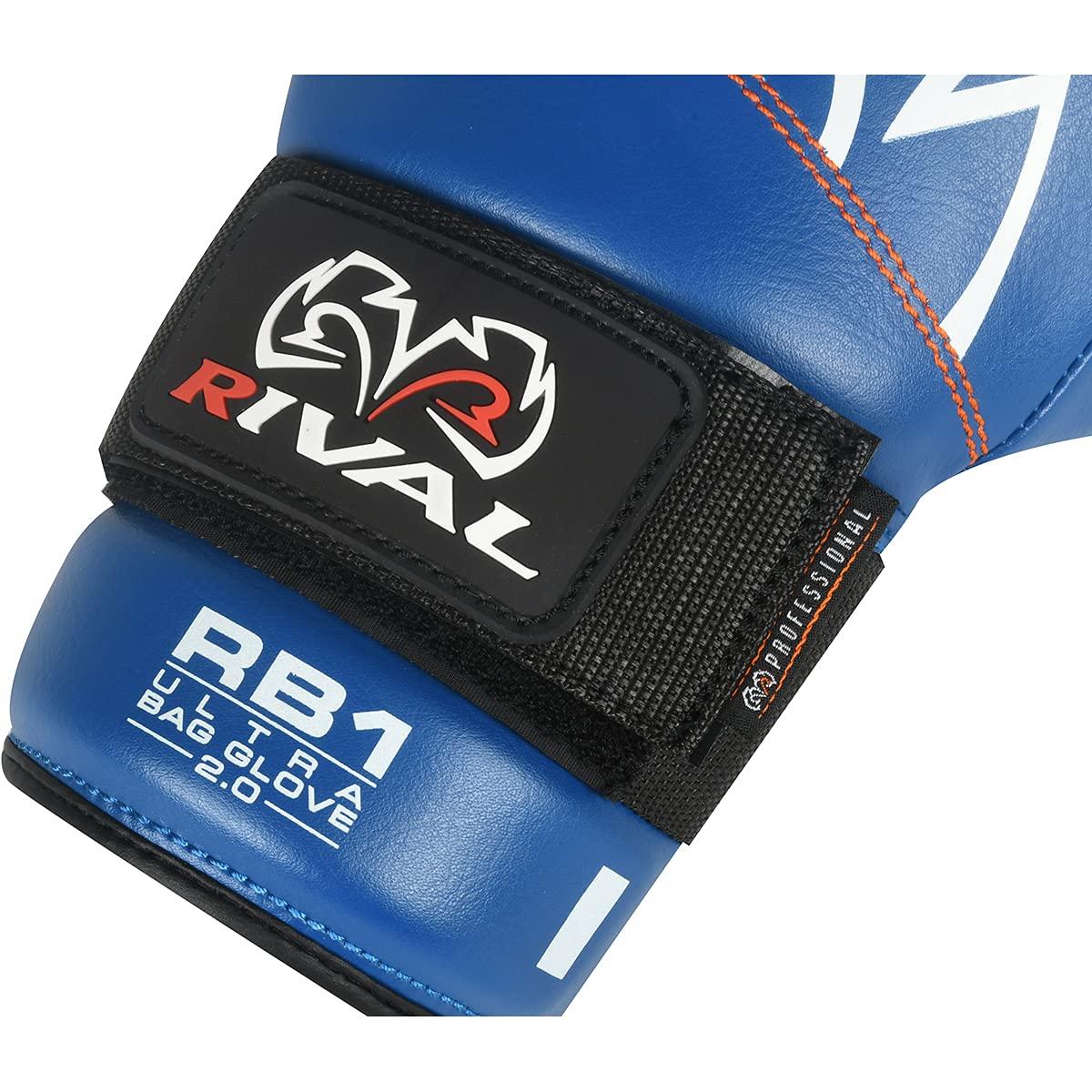 RIVAL RIVAL Boxing RB1 2.0 Ultra Bag Gloves, Hook and Loop Closure - Super-Resistant Microfiber, High-Density Foam, Breathable Mesh Palm