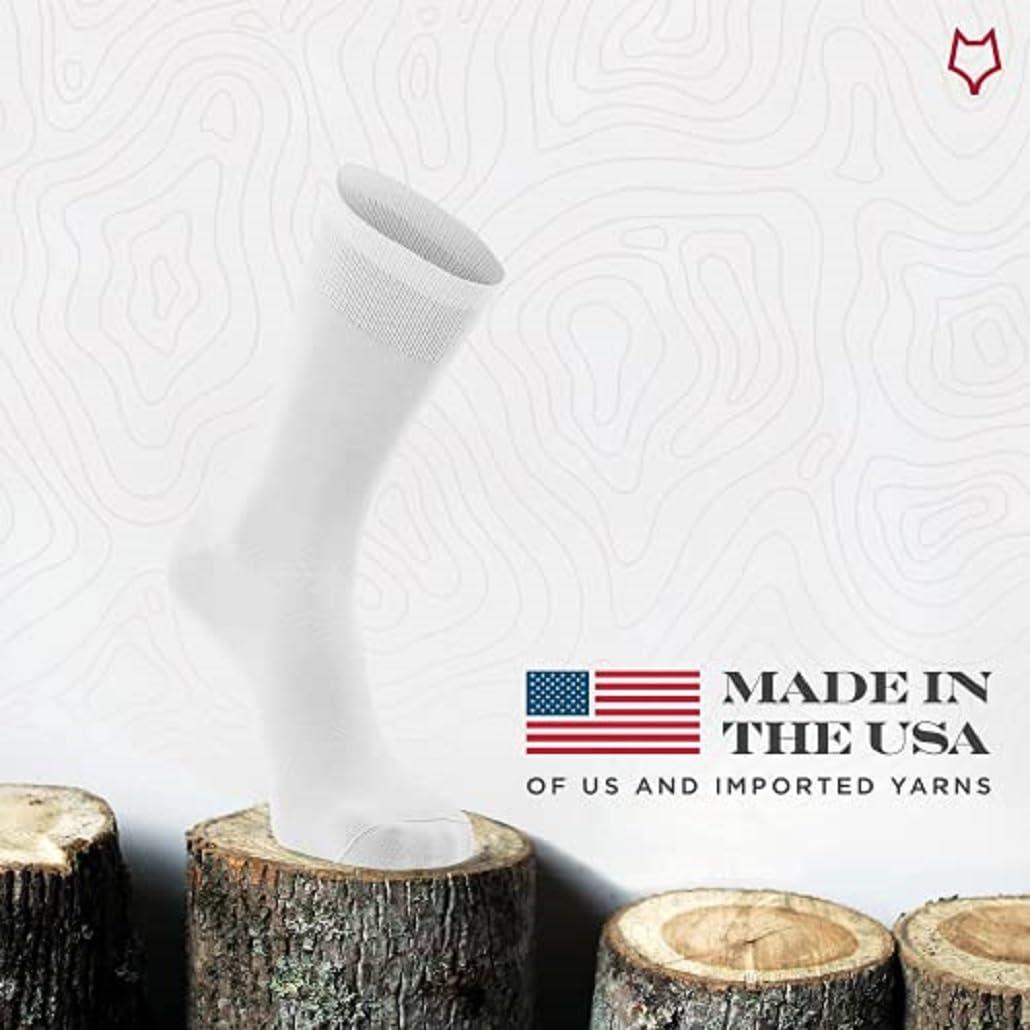 FoxRiver Fox River Wick Dry Crew Liner Sock, CoolMax Thin Fabric for Comfort, Breathable, Moisture Wicking, Performance Boot Socks, White, Small