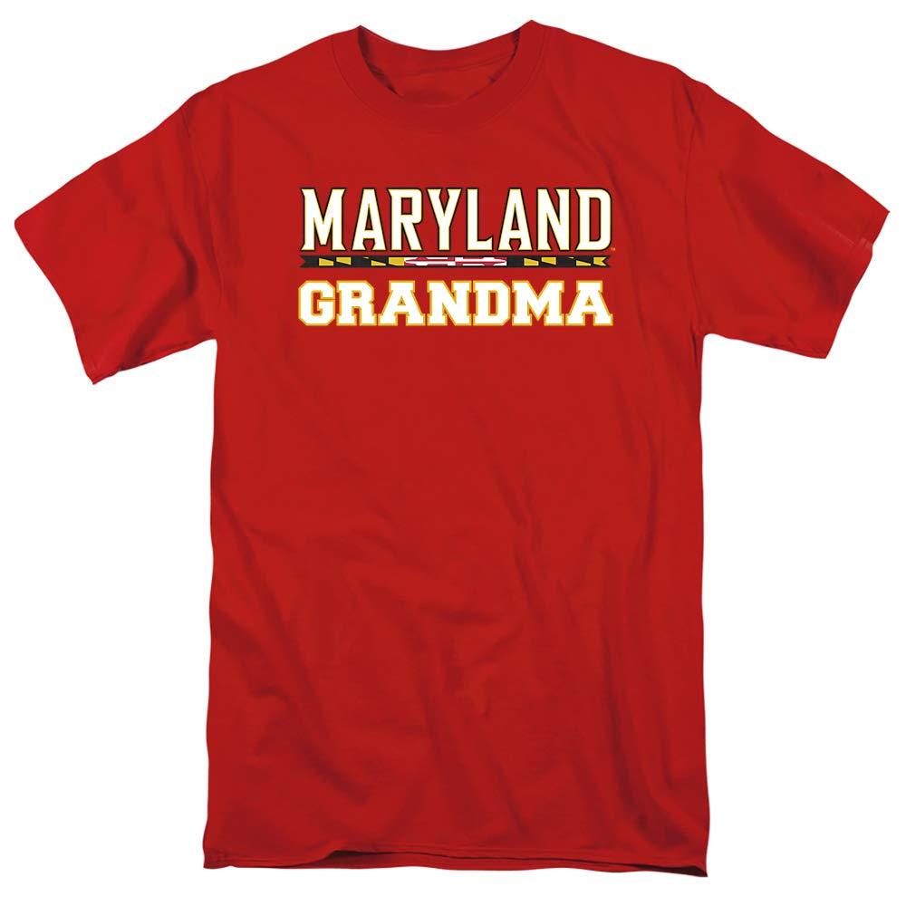 University of Maryland University of Maryland Official Grandma Unisex Adult T-Shirt, Red, Medium