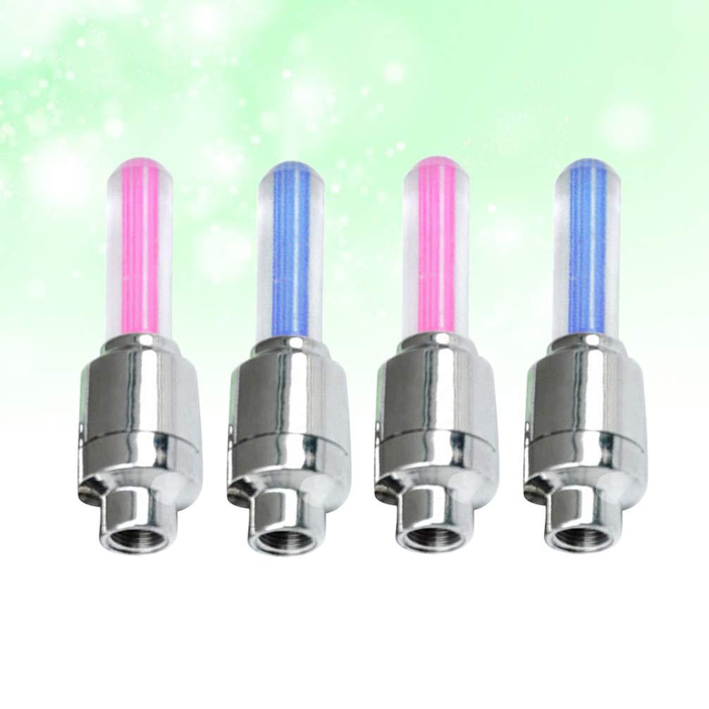 Wakauto Wakauto 4pcs Valve Cap LED tire Valve tire Lights for Cars LED Valve stem Cap car tire Lights Bike Tires LED tire Lights Bike Wheel Lights car LEDs Tires Accessories Shine Valve Light