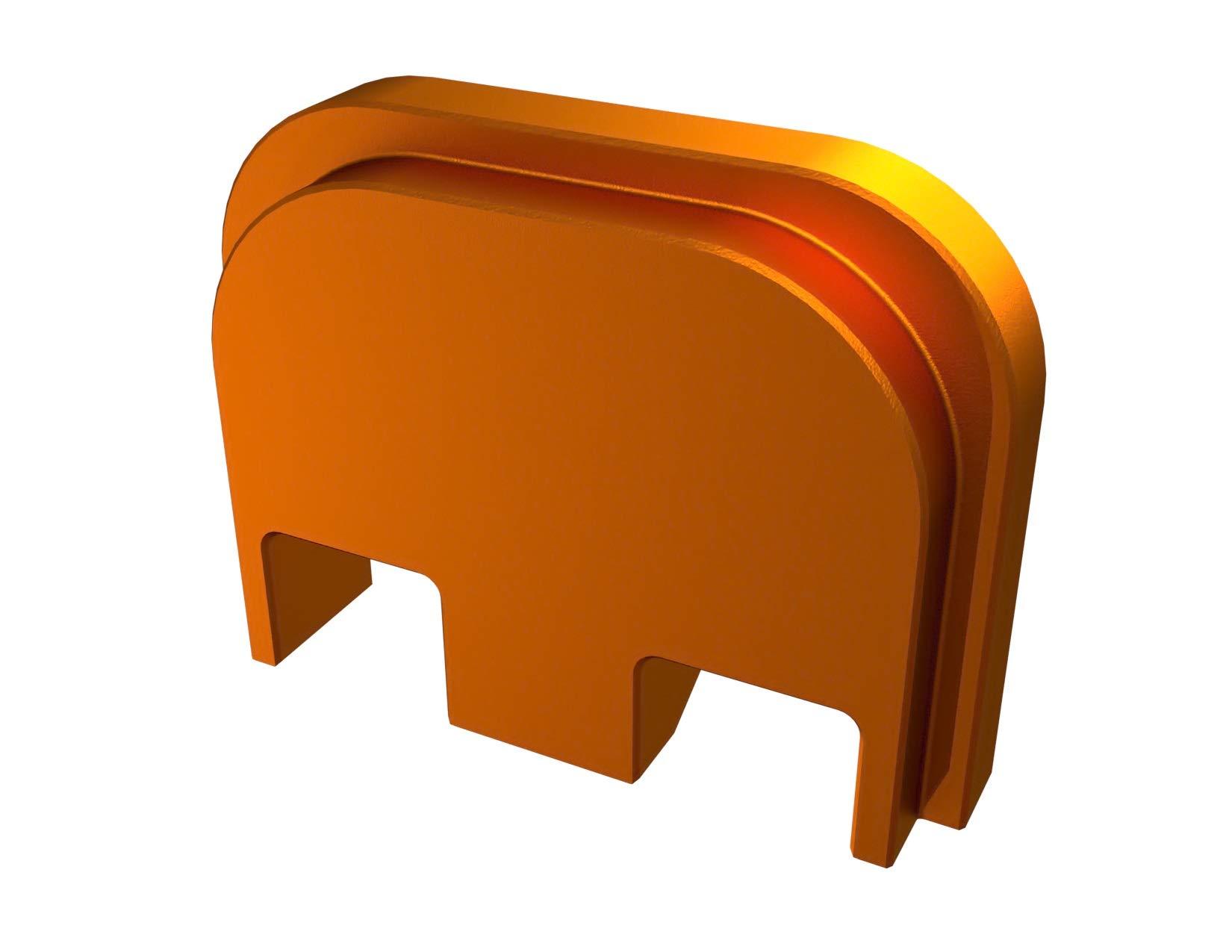 Rowe Tactical Rowe Tactical Rear Slide Cover Plate for Glock Gen 1-5 - Copper Plain - for Glock G17 G19 G21 G22 G23 G24 G26 G27 G29 G30 G31 G32 G33 G34 G35 G36 G37 G38 G39 G40 G41 G45