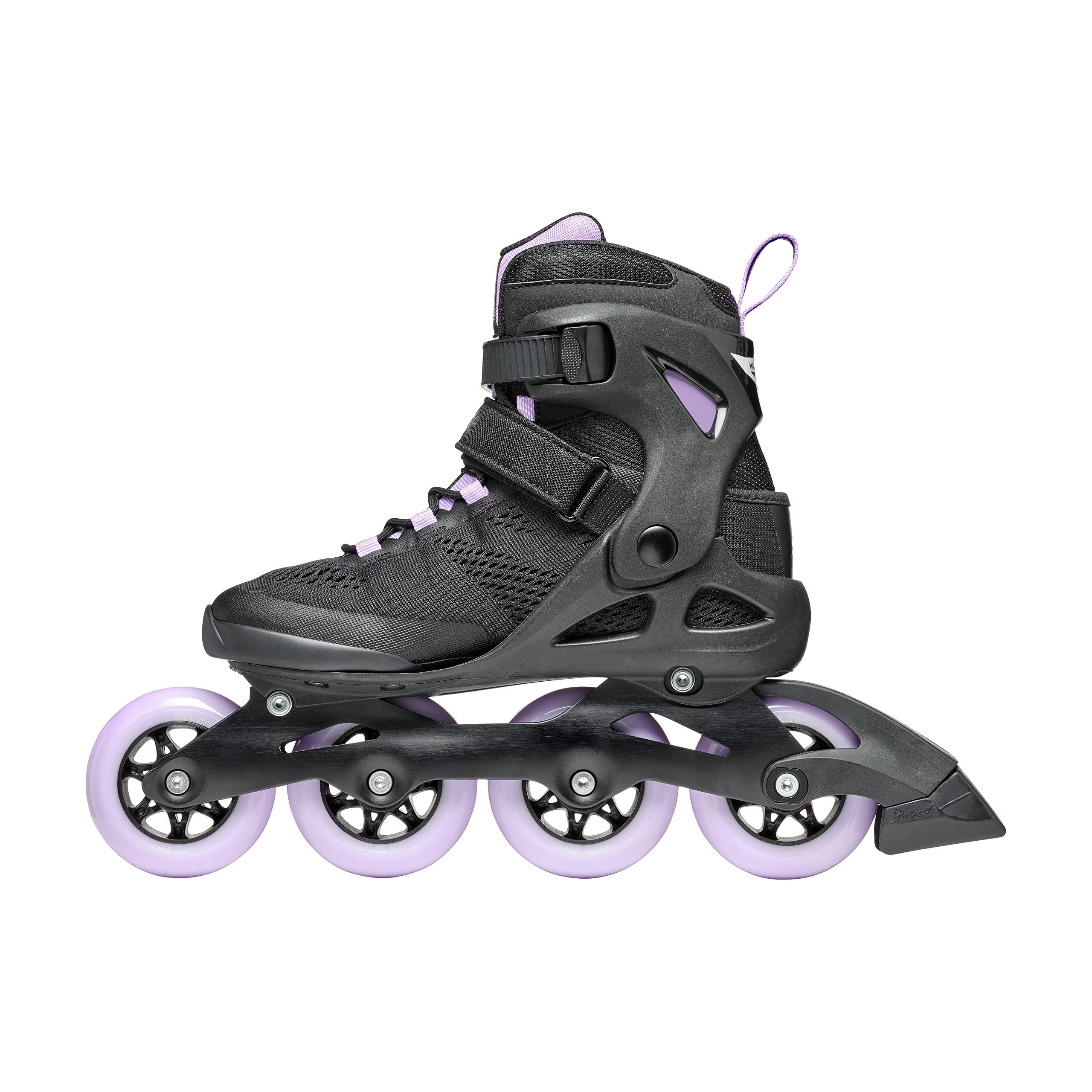Rollerblade Rollerblade Macroblade 84 Women\'s Adult Fitness Inline Skate, Black & Lavender, Performance Inline Skates
