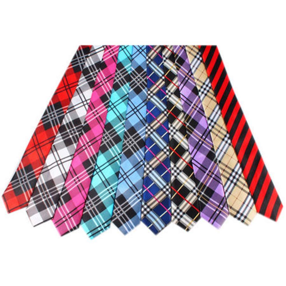 TopTie TopTie Unisex Necktie Printed Checkerboard Skinny Tie