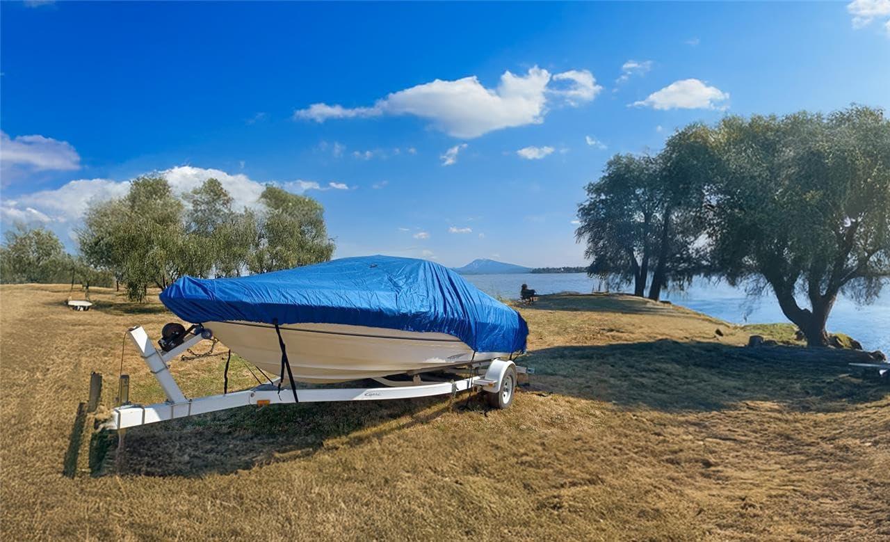 SBU Blue Boat Cover Compatible for HEWESCRAFT-WEST Coast 180 SEARUNNER ET 2014, Travel Storage Mooring