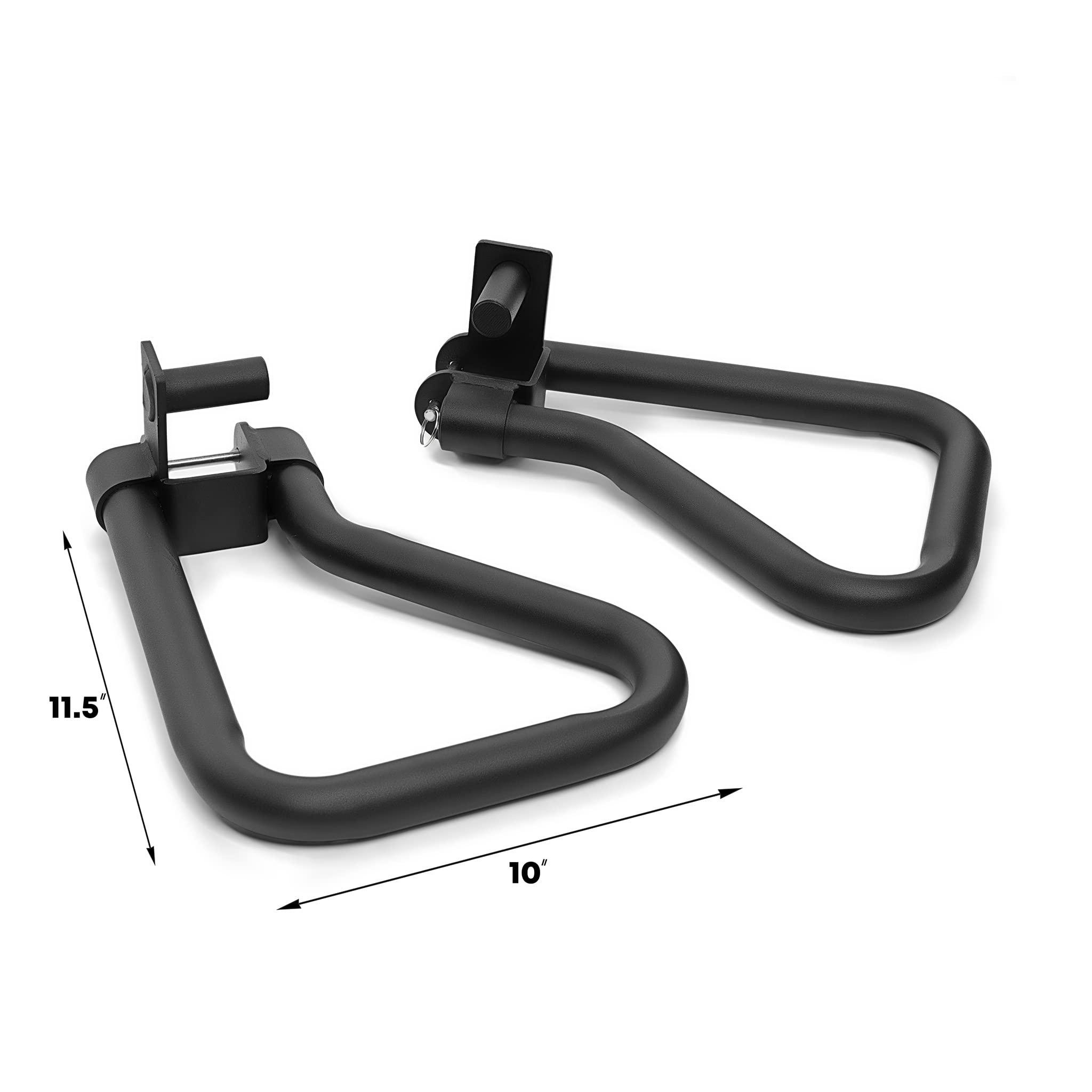 AmStaff Fitness AmStaff Fitness Dip Bar Attachment for Squat & Power Rack - Compatible for (2x2 2.5x2.5 3x3)\" Tube with 1-Inch Hole Racks - (Pair) (2\"x2\" Tube Racks)