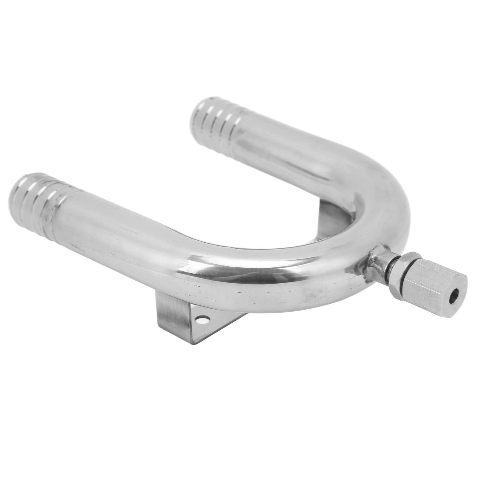 NDNCZDHC NDNCZDHC 25mm Anti Siphon Vented Loop 316 Stainless Steel Vent Loop Valve for Marine RV Yacht Toilet