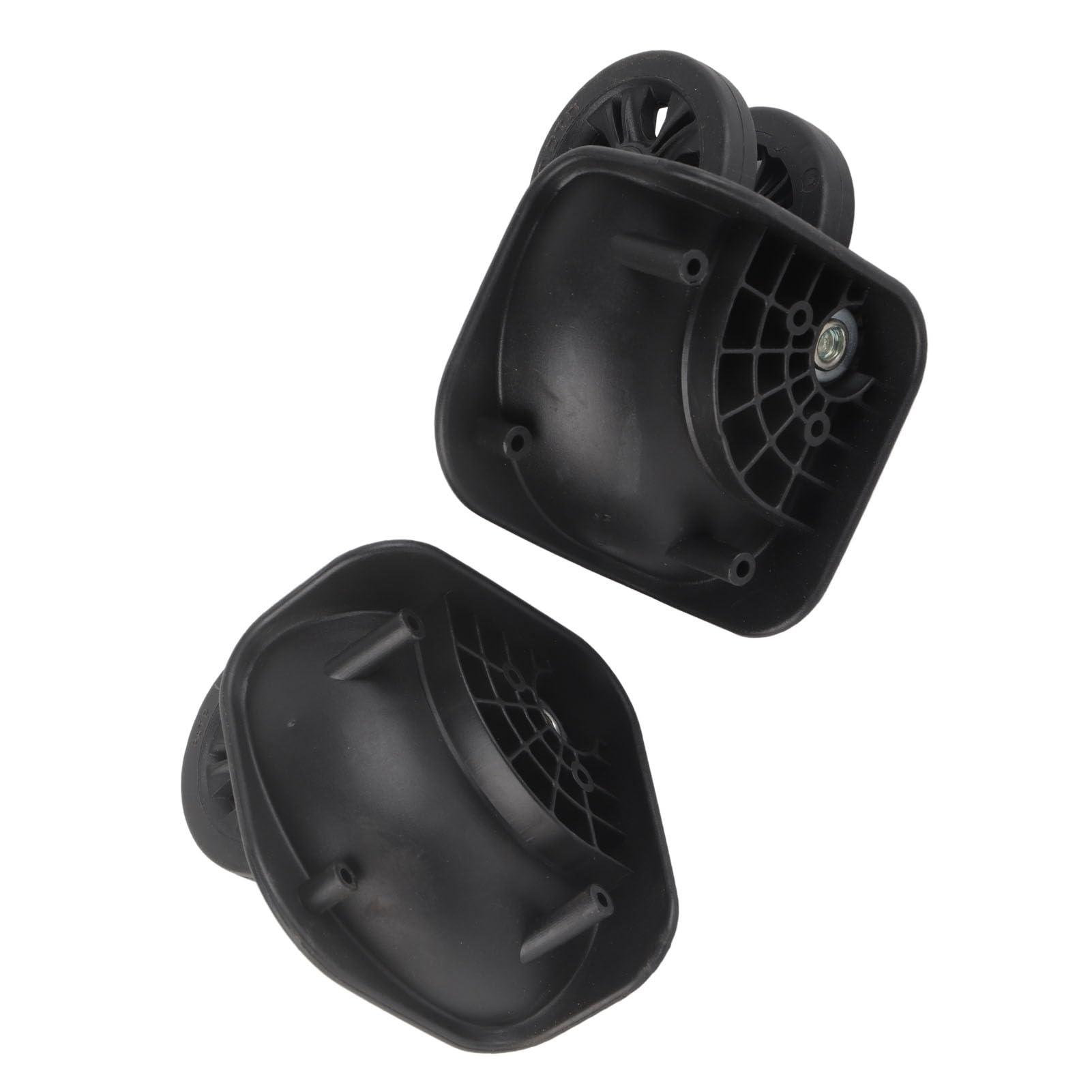 VGEBY Suitcase Wheel, 1 Pair Luggage Replacement Wheel Luggage Suitcase Caster Swivel Wheel Nylon for Repair Replacement Black