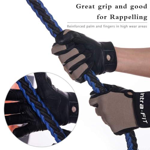 Intra-FIT Intra-FIT Climbing Gloves Rope Gloves,Perfect for Rappelling Rescue Rock/Tree/Wall/Mountain Climbing,Adventure,Outdoor Sports