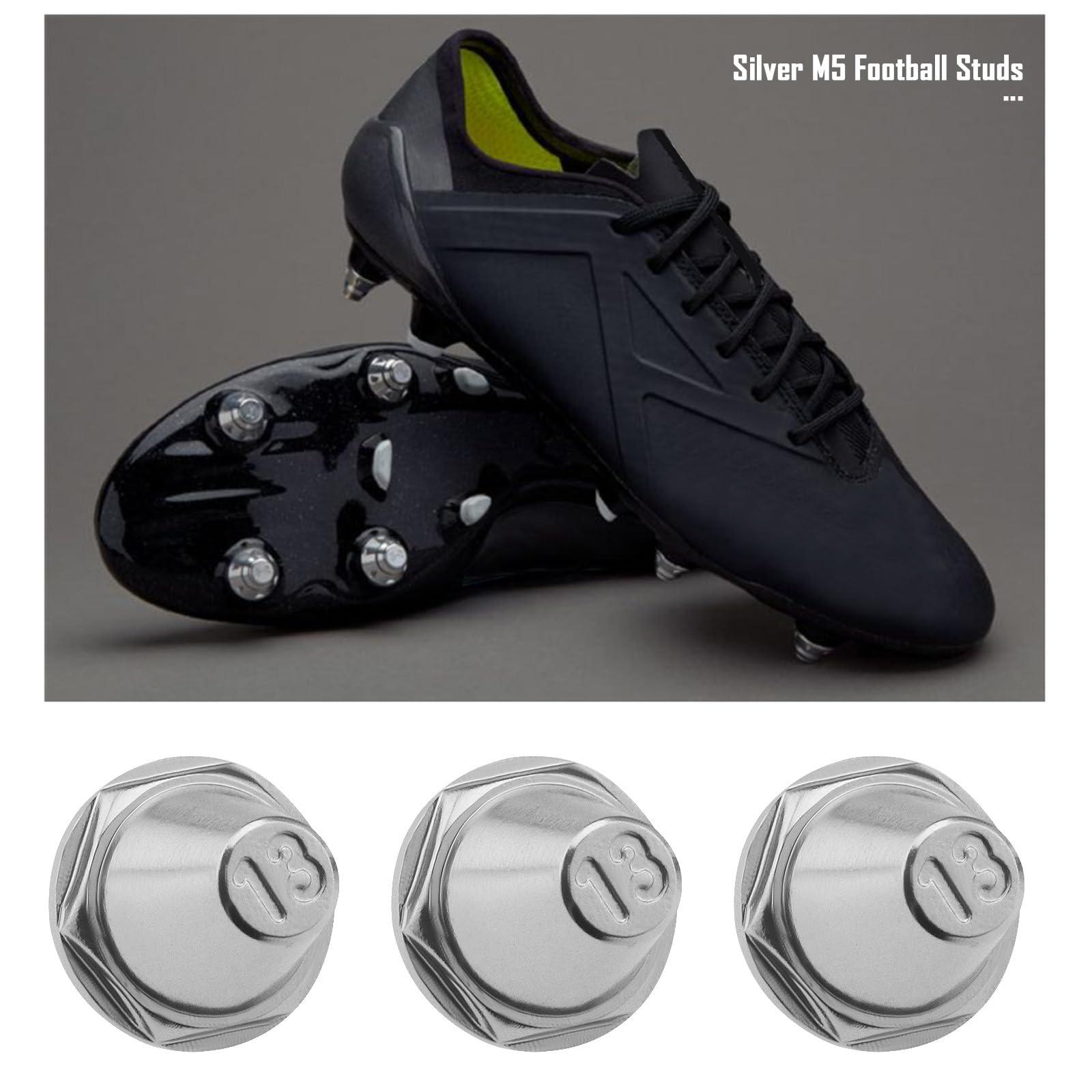 Micro Traders Micro Traders 12Pcs Football Shoe Studs Replacement Compatible with Nike Compatible with Puma Compatible with New Balance Aluminium Alloy Football Studs Set A
