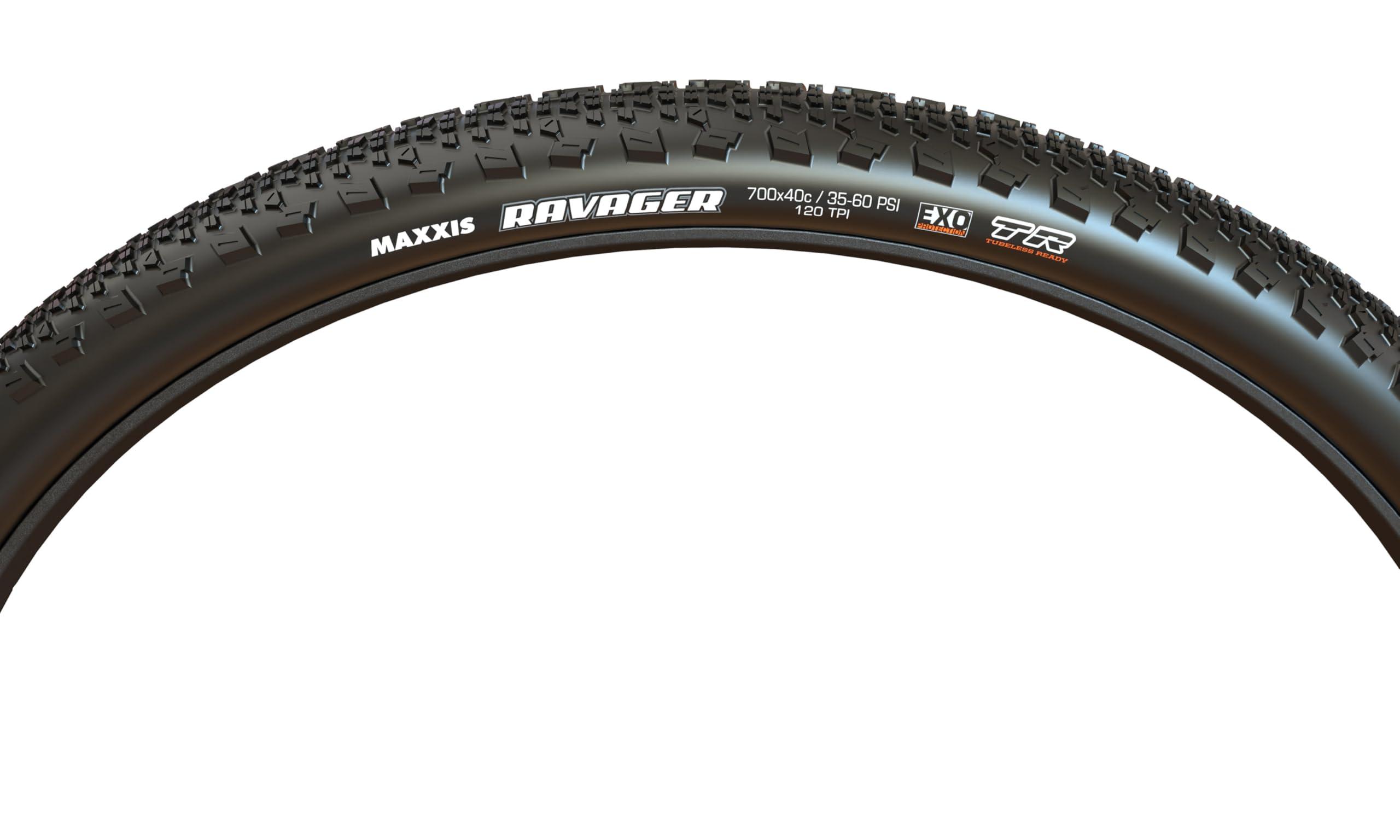 MAXXIS MAXXIS Ravager - Dual Compound - 700 - EXO, SilkShield - Tubeless | Aggressive Tread for Loose, Chunky Gravel, Size 700x40C - EXO