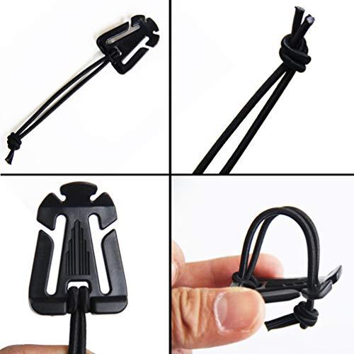 BESPORTBLE BESPORTBLE Backpack Webbing Buckle Backpack Accessories Backpack D Ring Hook Multipurpose Tool Black Keychain Spring snap Link Ribbon Buckles Backpack Black snap Hook Outdoor
