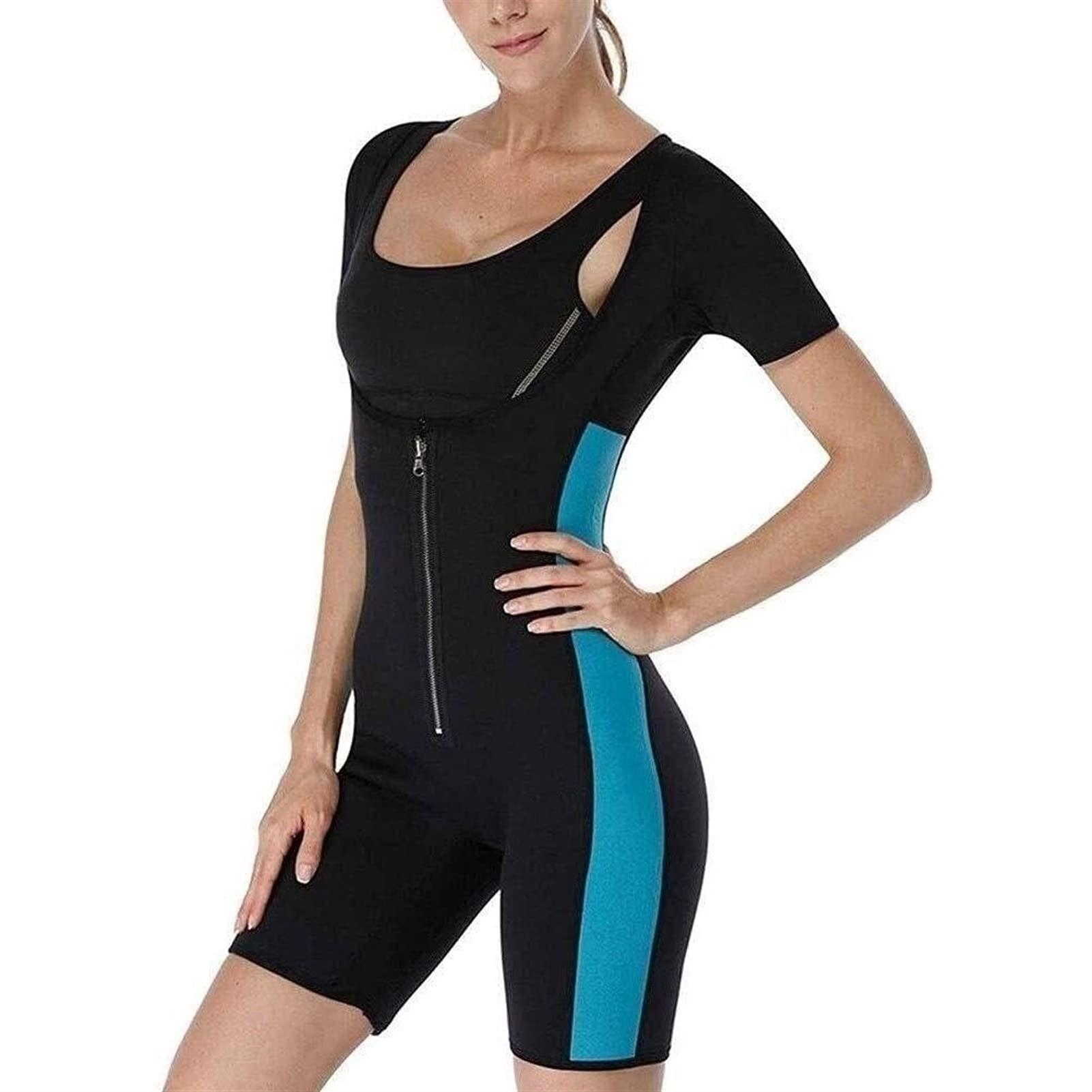 TIGAILIAN TIGAILIAN Waist Trainer Vest for Women Underbust Corset Slimming Body Shaper Cincher Workourt Sport Girdles Sauna Suits (Color : Blue, Size : XX-Large)