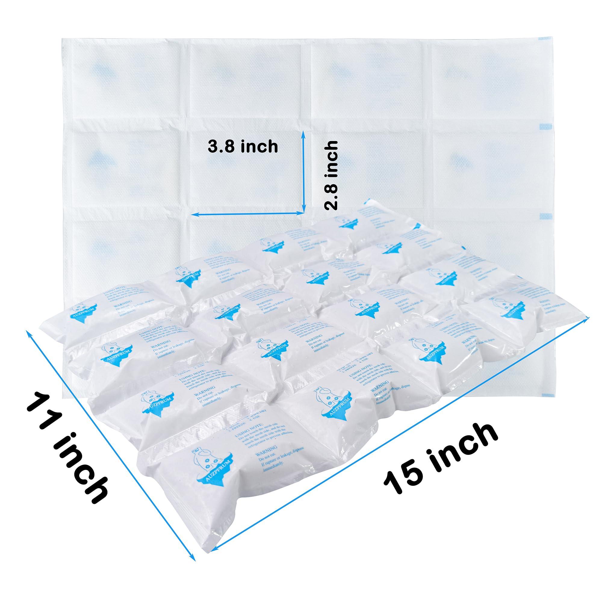 TarppedRock TarppedRock Dry Ice Packs for Shipping Frozen Food, 10 Sheets Reusable Cold Ice Packs for Coolers, Lunch Bag, Flexible Long-Lasting Ice Blanket Sheets