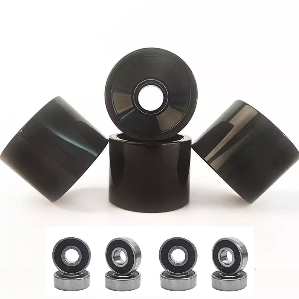 GXBHSP GXBHSP 1 Pack/Set of 4 Longboard Skateboard Wheels 75mm Downhill Longboard Skateboard Cruising Wheels with ABEC-9 Bearings (4)