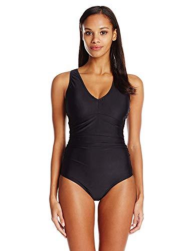 Speedo Speedo Women's Swimsuit One Piece PowerFlex V-Neck Solid - Manufacturer Discontinued