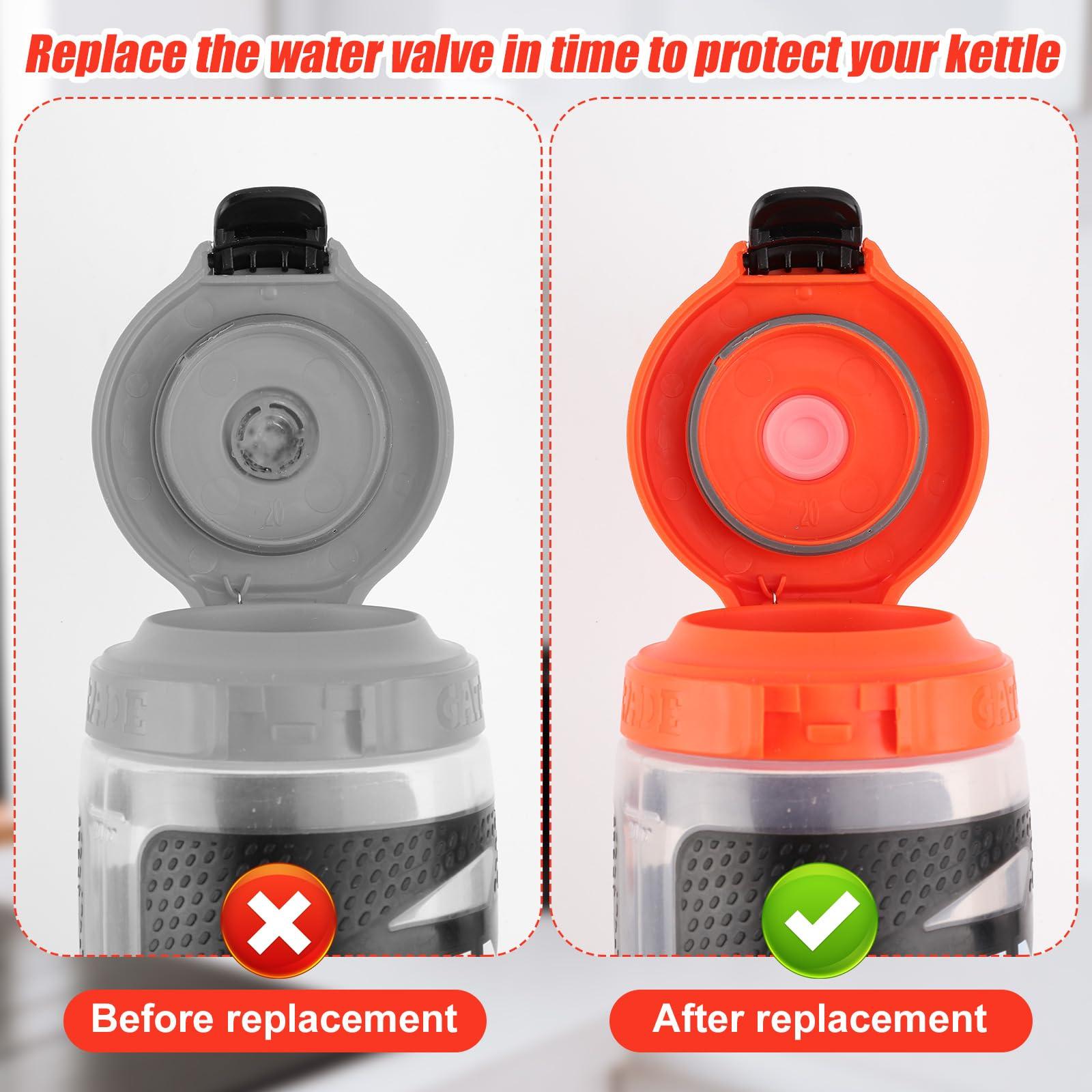 Gosknor 12pcs Dispensing Rubber Valves Compatible with Gatorade Water Bottle, Silicone Valve Replacement Lid for Gatorade GX 30oz & Squeeze Bottle 32oz Plastic Inserts & Screwdriver
