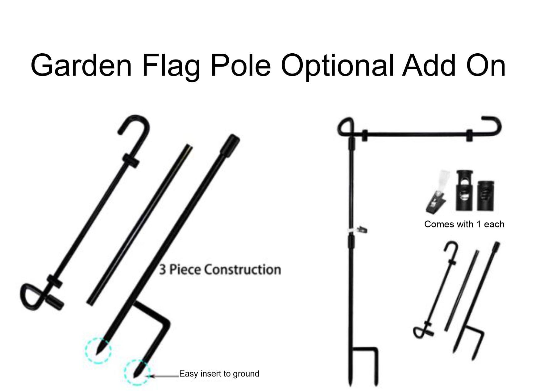 Krista Custom Creations Personalized camper Garden Flag for Campsite, Custom outdoor camping decoration sign, unique yard decor for RV travel trailer, Motorhome, tent, camping enthusiasts (Solid fifth wheel camper)