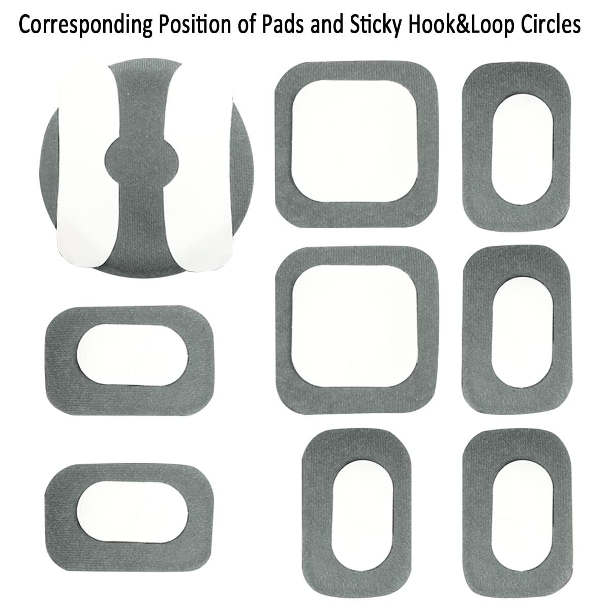 AOUTACC AOUTACC Universal Airsoft Helmet Pads, Helmet Replacement Foam Padding Kits Set Accessories Mats for Fast/Mich/ACH/USMC/PASGT Helmet (Grey-4 Sets)