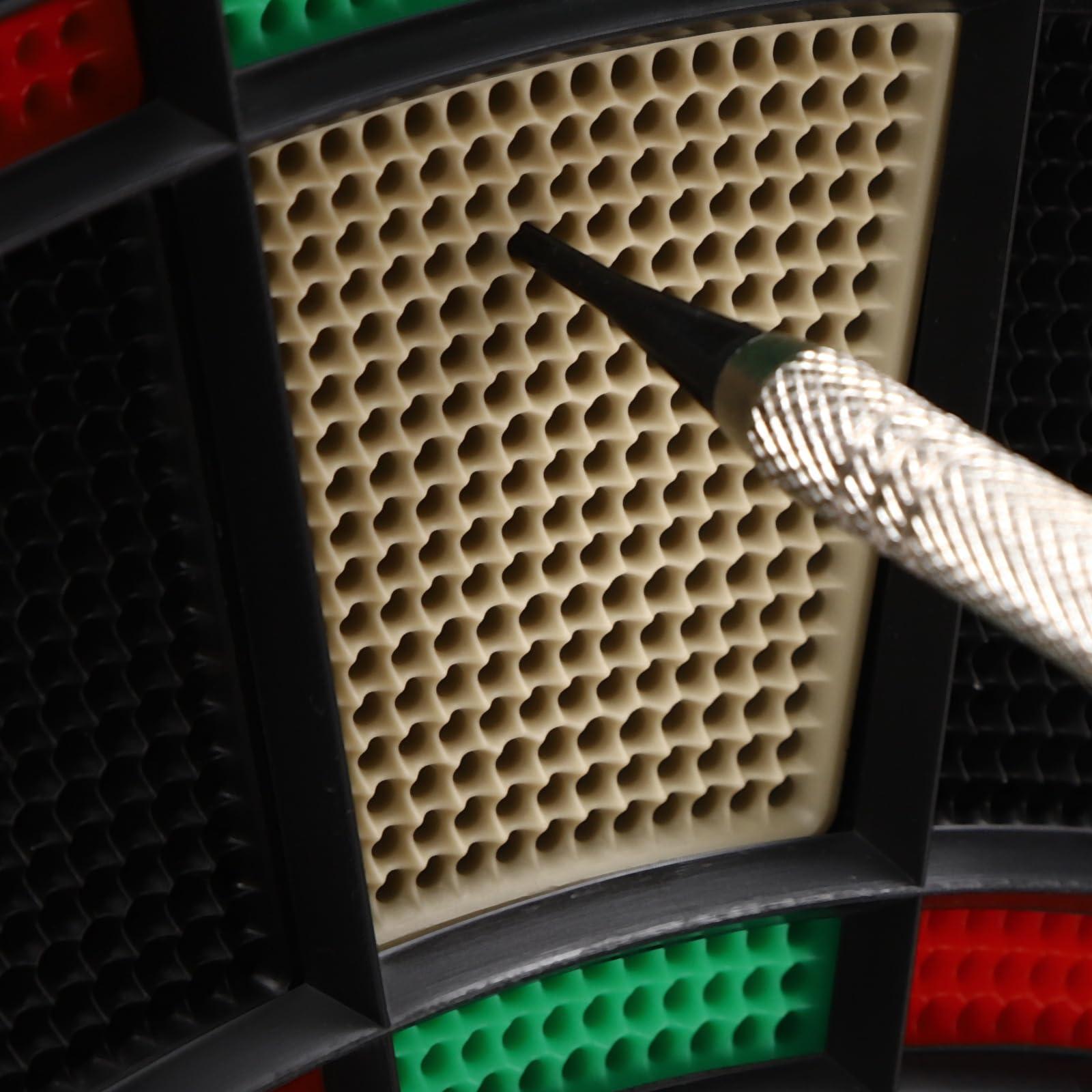 mignonnememe Electronic Dart Board Built in Cabinet Doors with Integrated Scoreboard, Dart Storage for 12 Darts Dartboard Cabinet Decorative Dartboard Cabinet Set Black