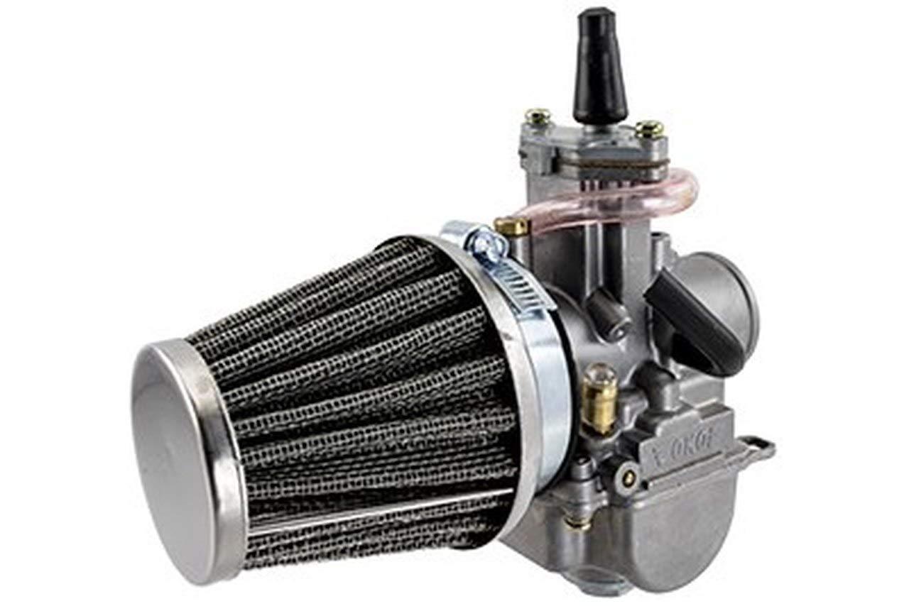 Zeda Zeda 21MM OKO Flat Side Carb for 2 Stroke Bicycle Engines Performance Carburetor - K&N Style Filter
