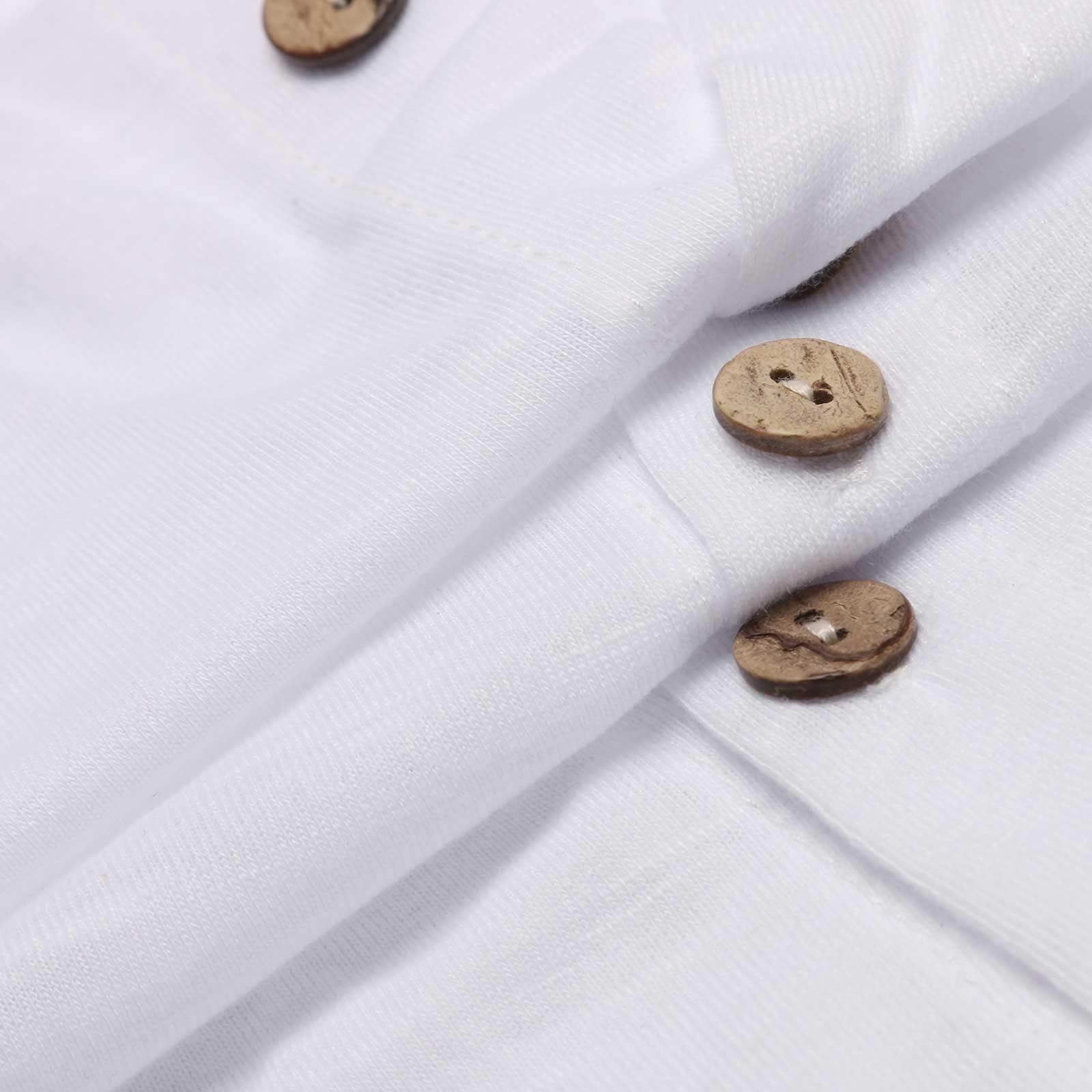 NineFit Basics NineFit Basics Mens Short Sleeve Onesie Sexy Henley Jumpsuit Pajama One Piece Stretchy Cotton Button Down Shorts Romper Loungewear White, XX-Large