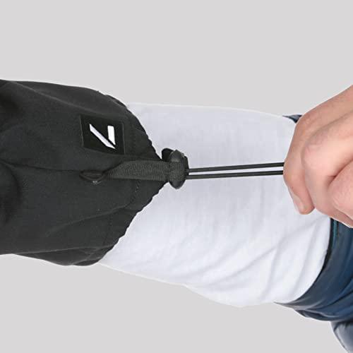 Level LEVEL Butterfly Women\'s Snowboard Gloves with Wrist Guards, Proven BioMex Design, Kevlar Palms, Removable Liner (Black, Medium (8.0in))