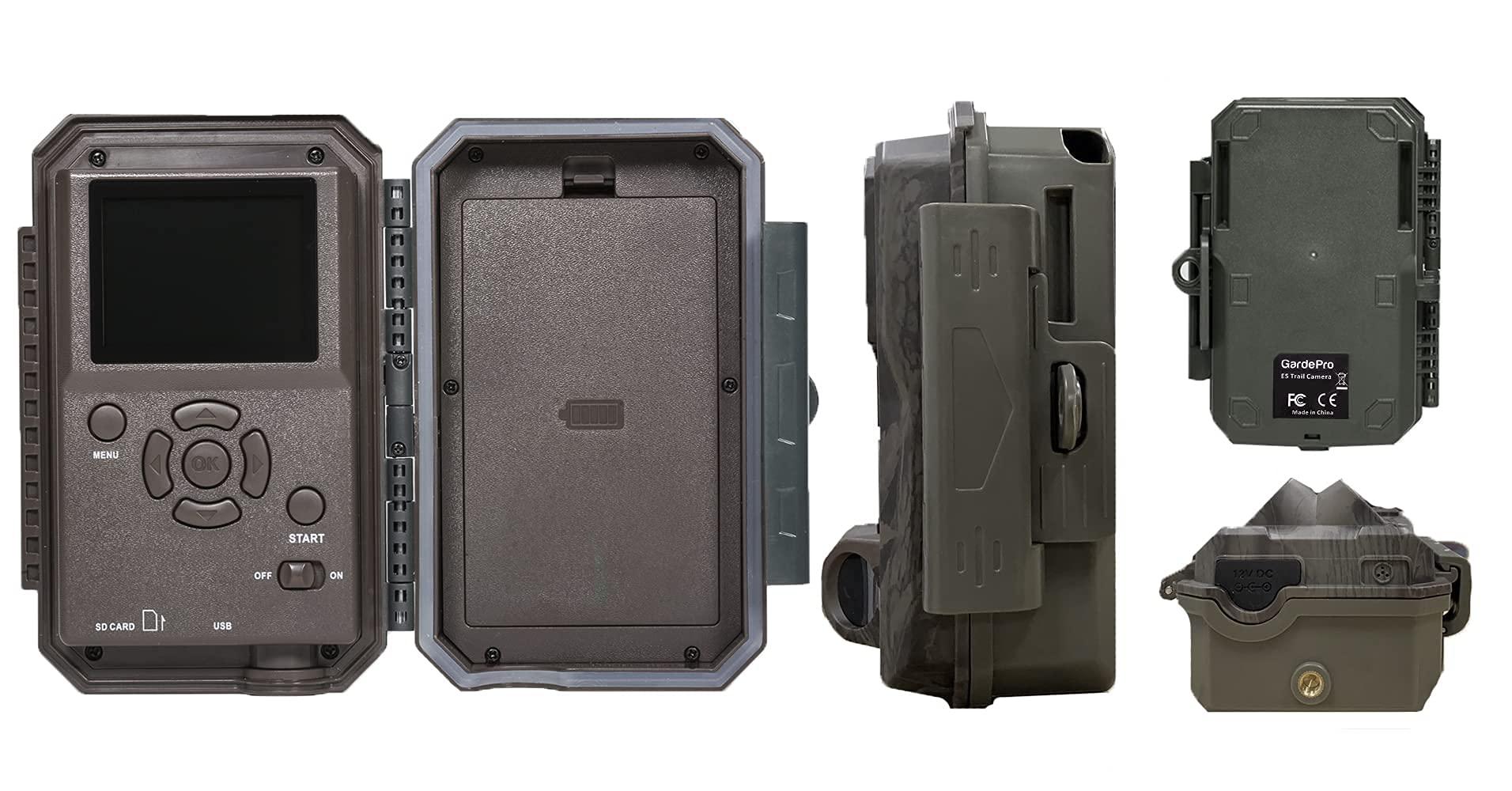 GardePro GardePro E5 Trail Camera, 48MP 1296p, Game Camera with Ultra Fast 0.1s Motion Activated, 100ft Night Vision, 90ft Detection Distance for Outdoor Wildlife Scouting, Hunting, Camo