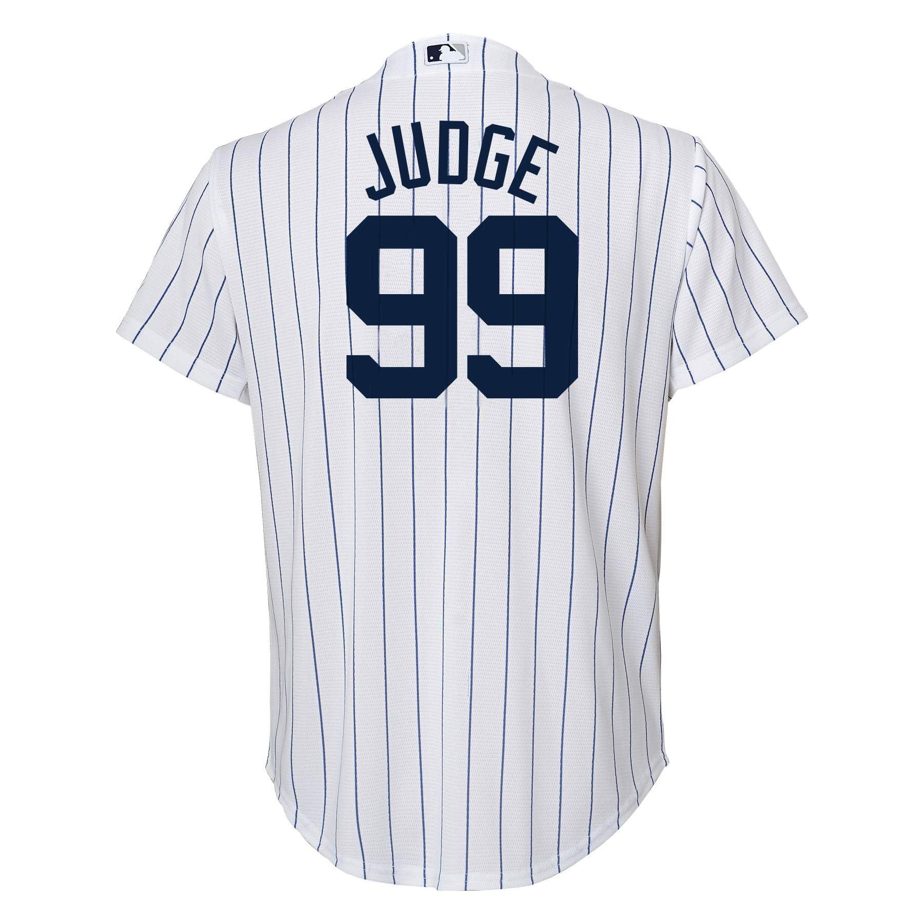 OuterStuff Outerstuff Aaron Judge New York Yankees MLB Kids 4-7 White Home Player Jersey (5-6)