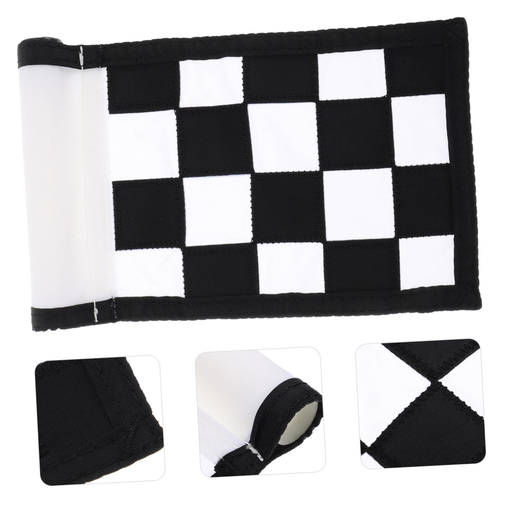 SUPVOX SUPVOX Training Flag for Golf Checkered Design Nylon Flag for Outdoor Course Practice Complete Accessory