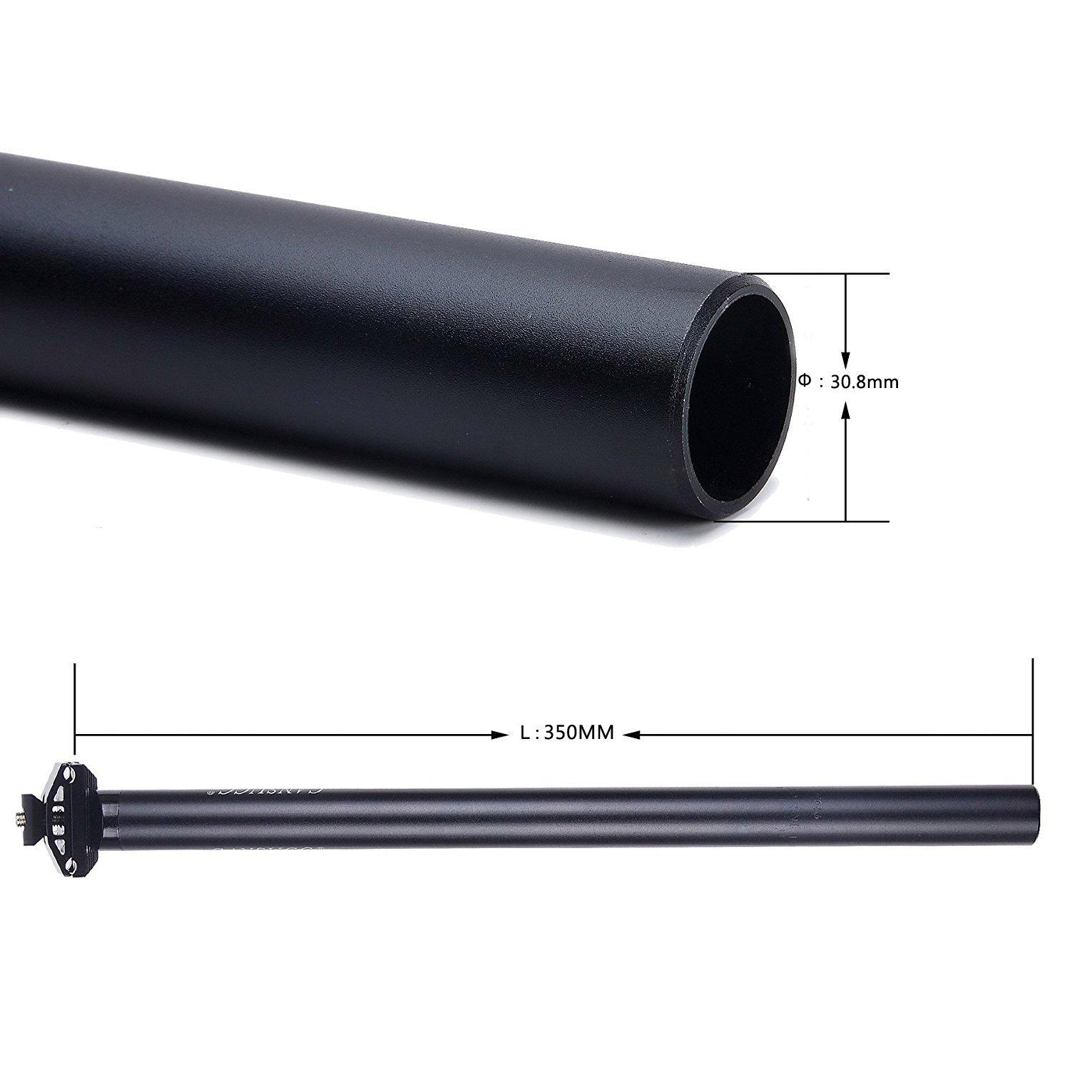 FOMTOR Bike Seat Post 30.9mm x 350mm FOMTOR Bicycle Alumium Adjustable Bicycle Seatpost for MTB Road Bike BMX