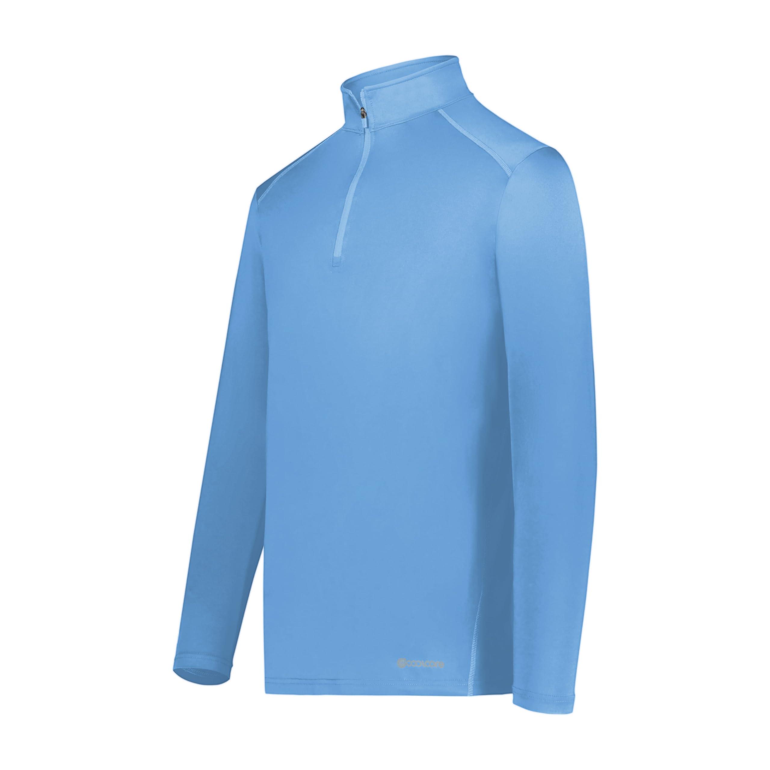 Holloway Holloway Men's Standard 1/4 Zip Pullover Powered by Coolcore, Columbia Blue