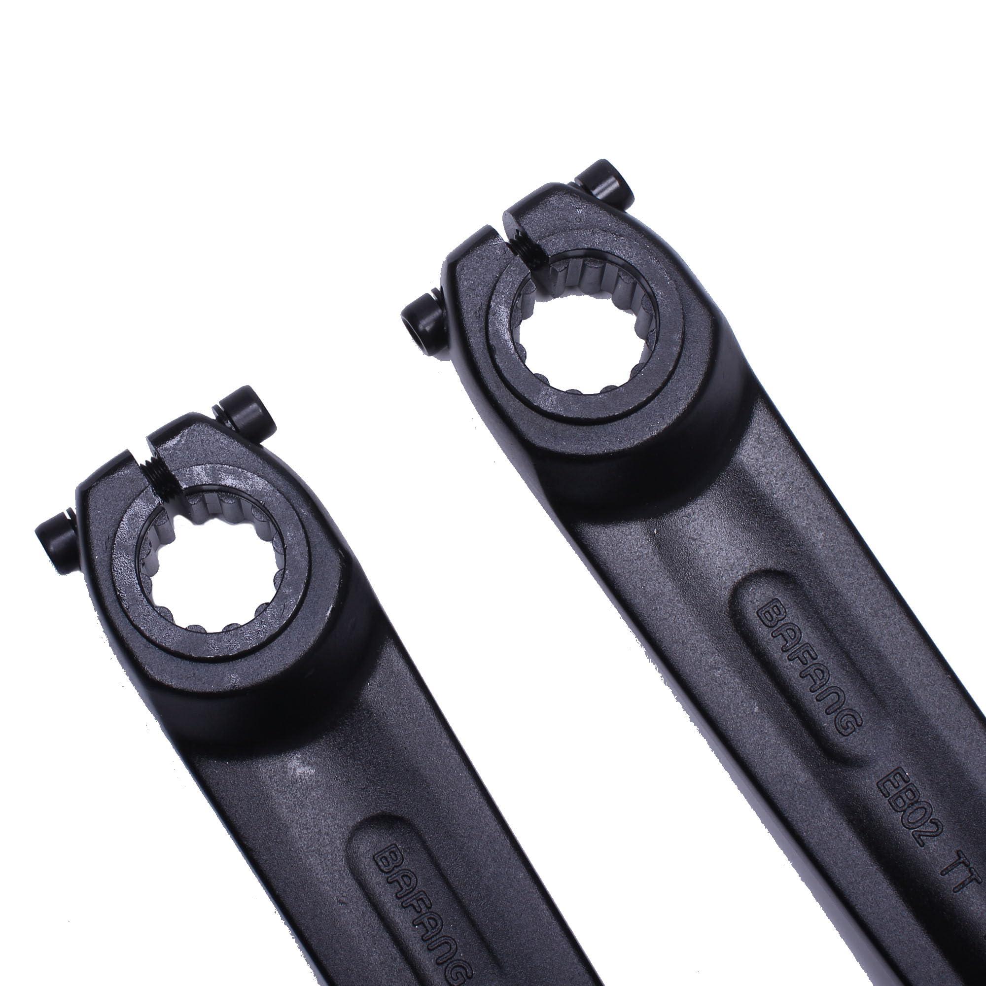 PROWHEEL PROWHEEL Ebike BFG Crank Arm,152MM/160MM/165MM/170MM Forged Alloy 6061 T6 Electric Bicycle Crank Arm for BAFANG M800 M600 M510 M500 M420,Electric Bike,Motor Mid Mounted Motor