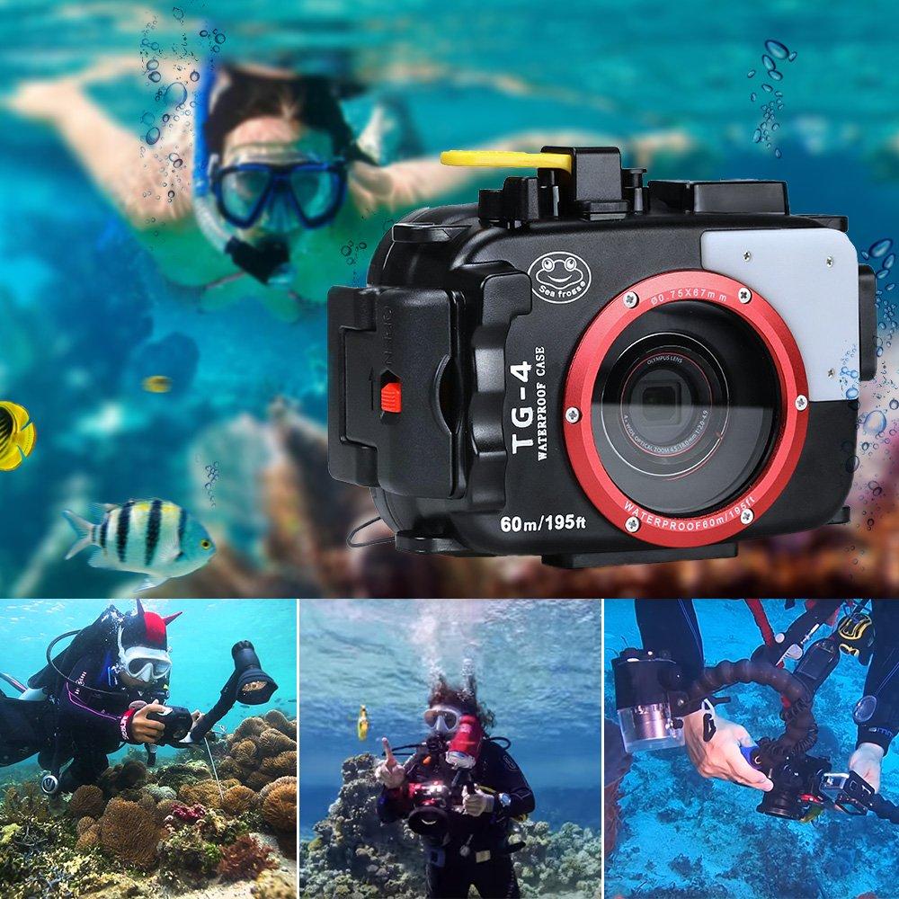 Sea frogs Seafrogs 40M/130FT Underwater Camera Housing Waterproof Case for Nikon Z6II Z7II with Standard Port