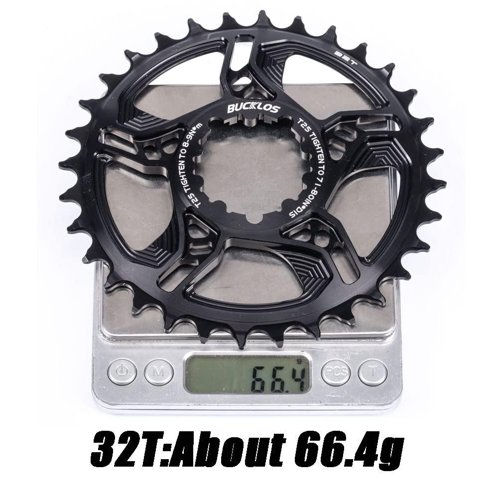 BUCKLOS BUCKLOS MTB Mountain Bike 7075 Aluminum Alloy Crank Arm Set with Bottom Bracket and Bicycle Chainring 32T 34T 36T 38T 6mm Narrow Wide Chainring