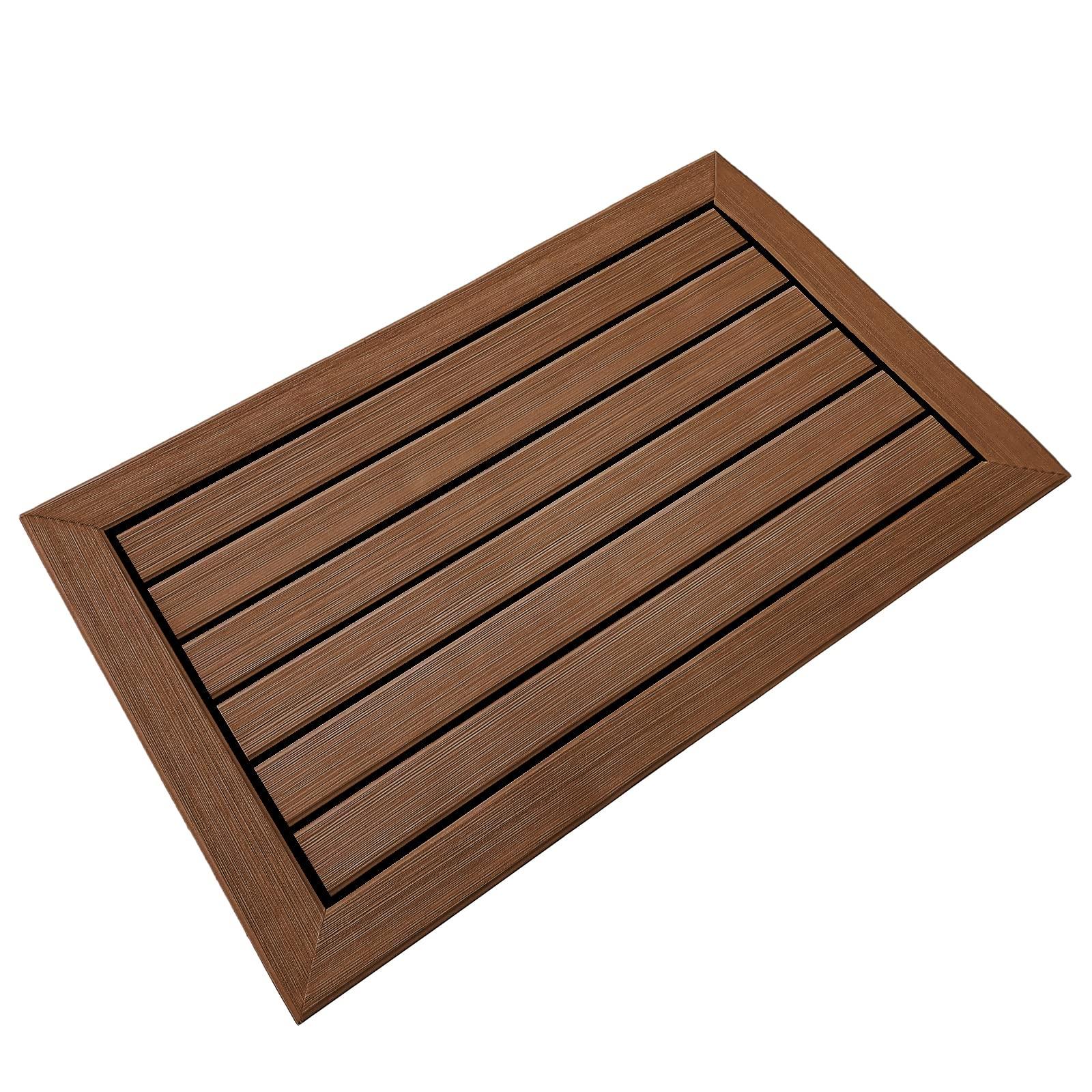KXKZREN KXKZREN Boat Flooring EVA Foam Decking Sheet Faux Teak Marine Mat Marine Carpet Cooler Tops Non-Slip Self-Adhesive Flooring for Motorboat RV Yacht Kayak Swim Platform 94\" x 47\"/44\"/35\"/23\"/16\"