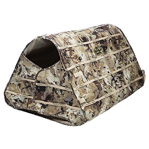 Rig Em Right Rig\'Em RIght Waterfowl Field Bully Bird Hunting Dog Blind - Ultra Quick Setup with no Pins, Hinges or Poles (Gore Optifade Marsh Camo)