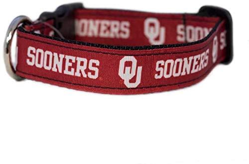 Pro Sport Brand College Dog Collar (Large, Oklahoma)