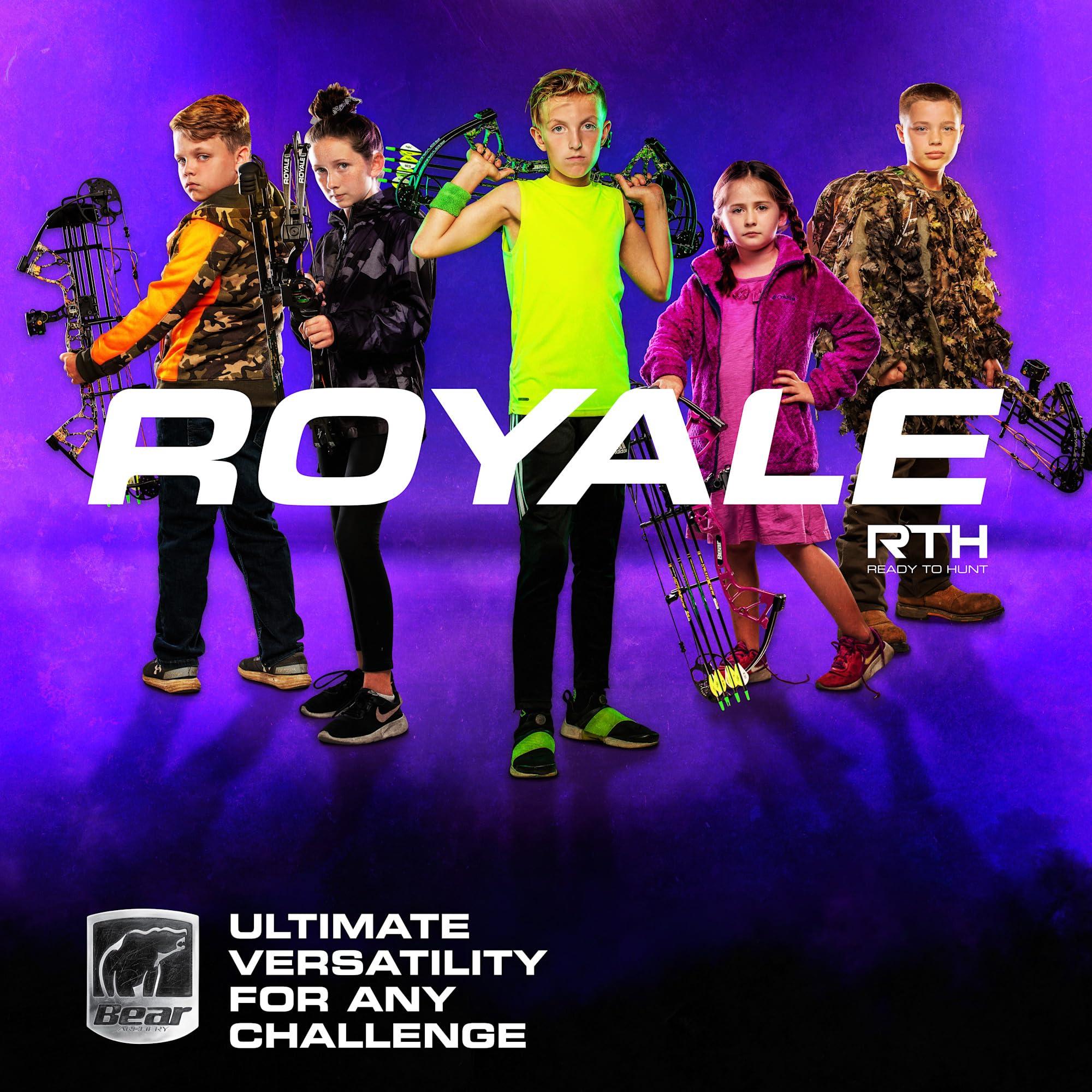 Bear Archery Bear Archery Royale Ready to Hunt Compound Bow Package for Adults and Youth, Left Hand, Shadow