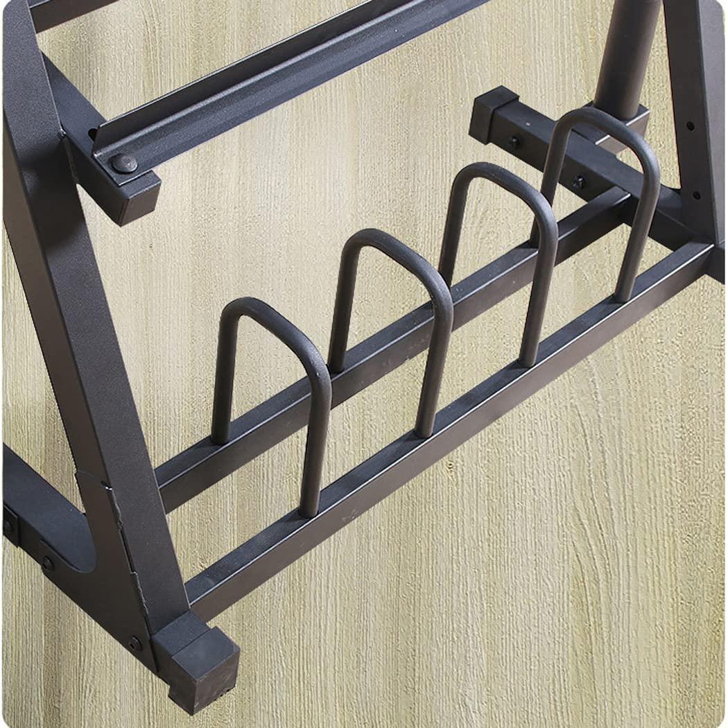 LANGWEI Home Gym Storage Rack, Multifunctional Adjustable Dumbbell Rack, Weight Rack for Dumbbells Kettlebells Weight Bar and Plates Fitness Equipment(Dumbbell Stand Only)