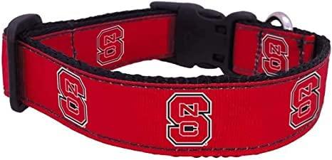 Pro Sport Brand College Dog Collar (X-Small, NCSU)