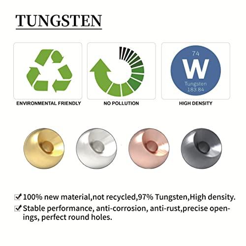 MUUNN MUUNN 200pcs/lot Fly Tying Tungsten Beads,Cyclops Tungsten Nymph Head Ball for Fly Tying Materials 2.5mm,Combination 4 Colors