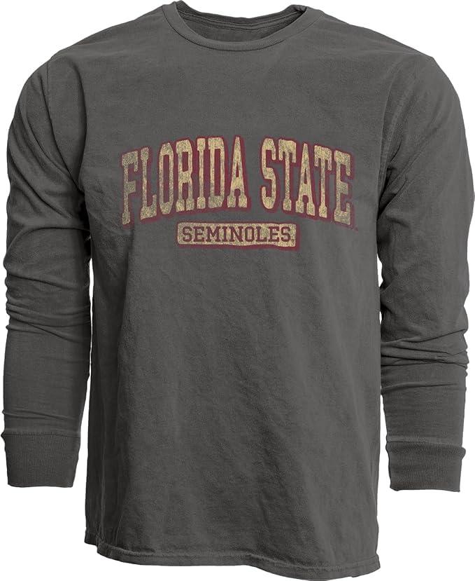 Blue 84 Blue 84 Standard NCAA Officially Licensed Long Sleeve T-Shirt Team Color Dyed Ringspun Vintage